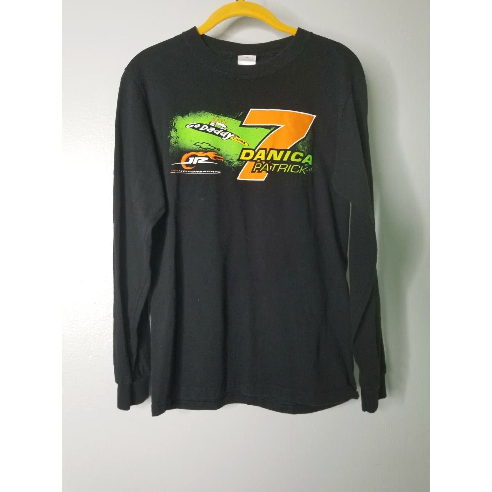 Anvil Retro NASCAR Danica Patrick Graphic Long Sleeve T Shirt Mens Black Size S Size US S / EU 44-46 / 1 - 3 Thumbnail