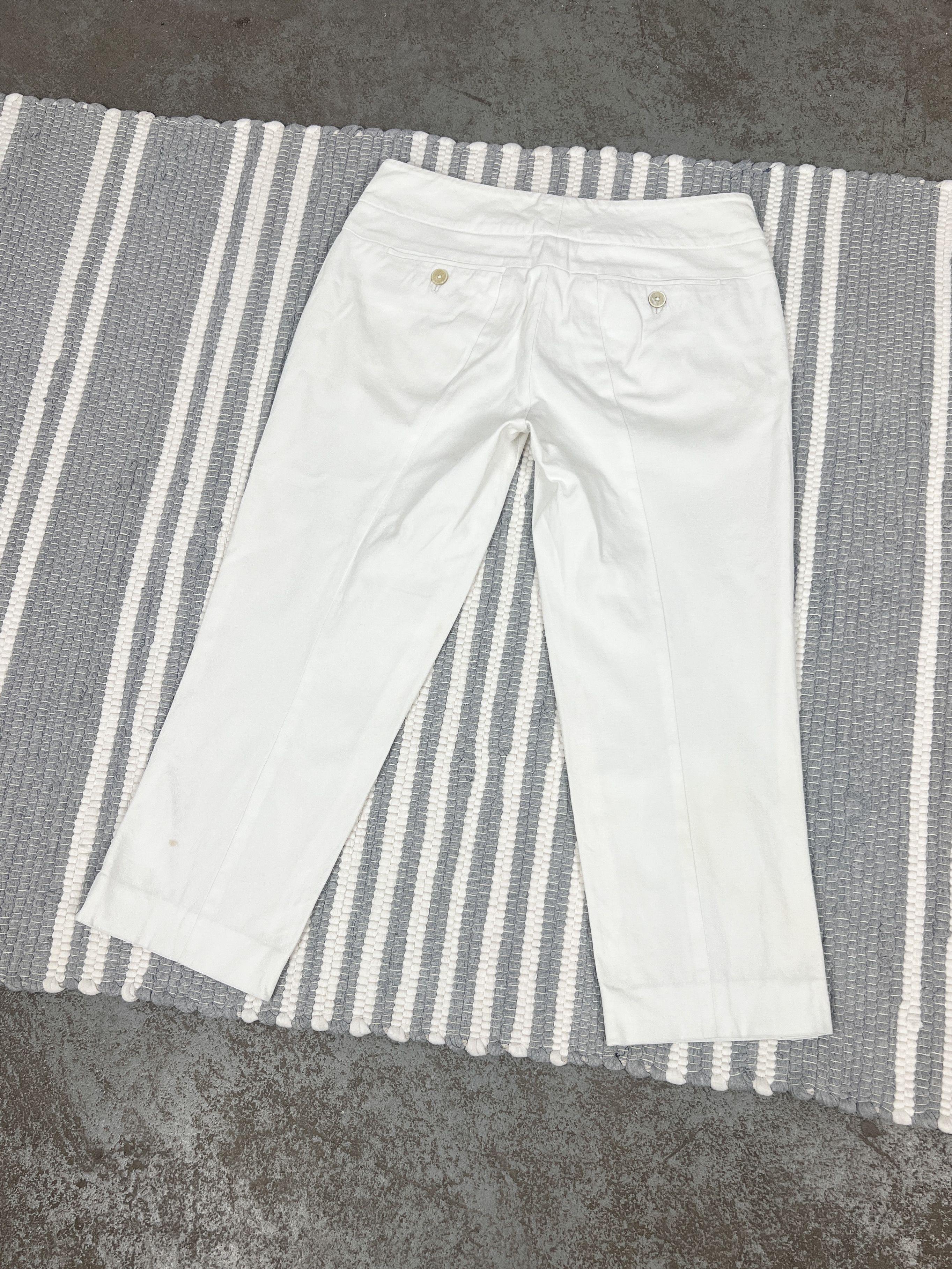 Jil Sander Jil Sander White Dress Pants Trousers Size 24" / US 00 / IT 34 - 2 Thumbnail