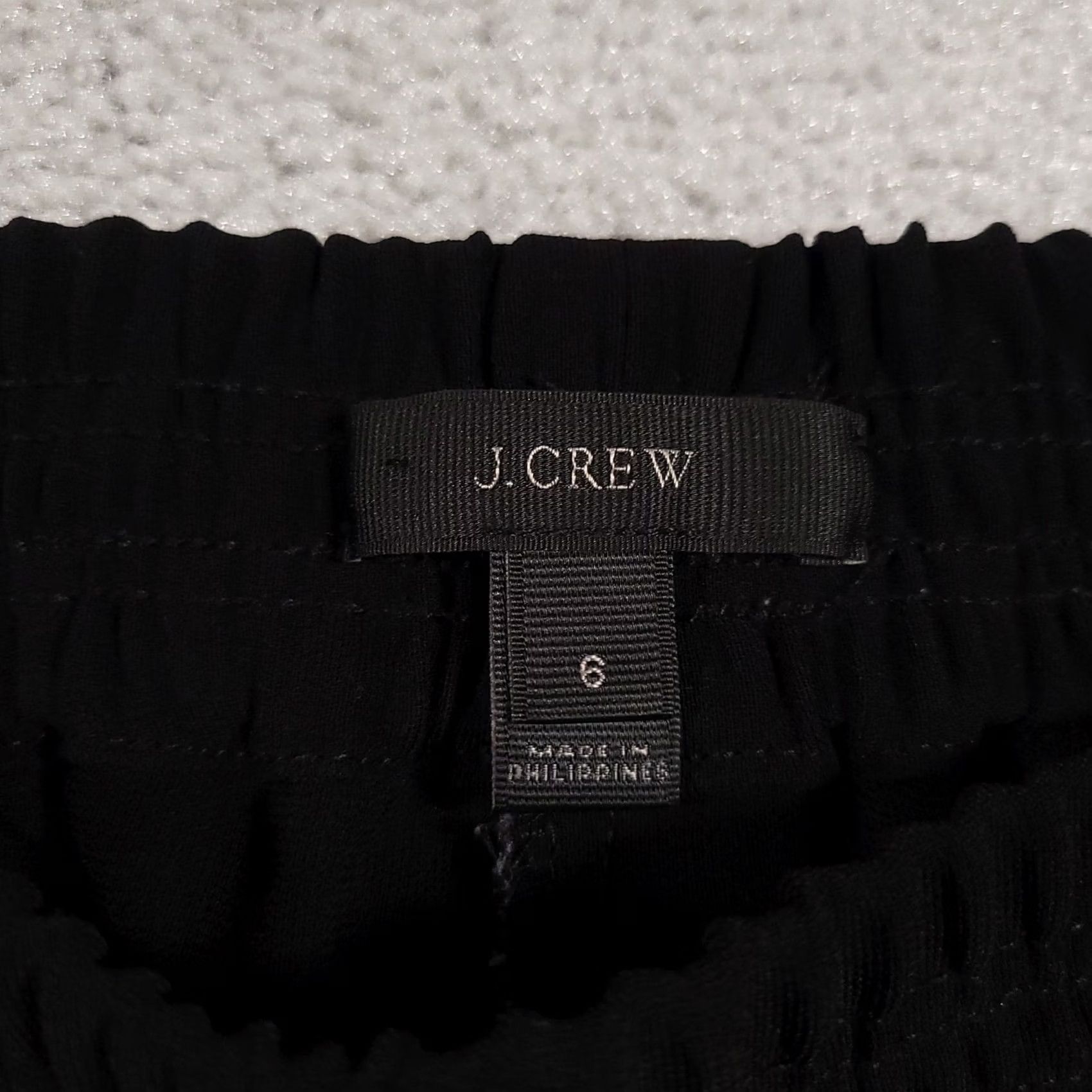 J.Crew J. Crew Pants Womens 6 Black Pull On Tapered Leg Pockets Casual Polyester Dress Pants Slim Workwear Women, Adult, Regular, Black, 25.5 in Inseam Size 28" / US 6 / IT 42 - 6 Thumbnail