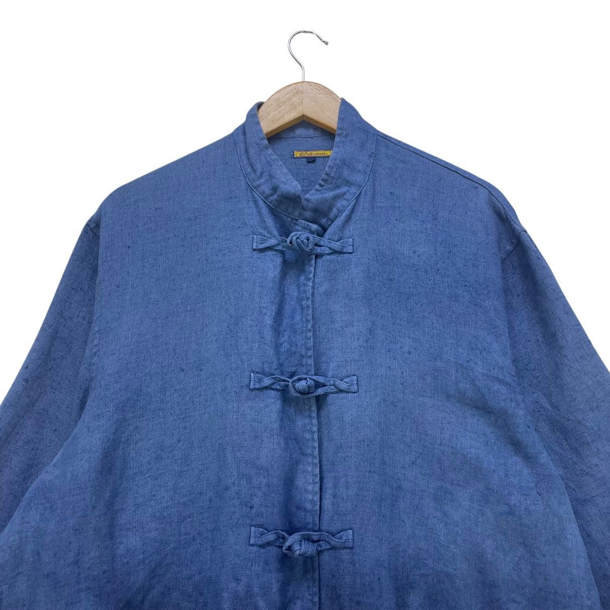 Blue Blue Japan 💥Vintage Japanese Brand Chinese Button Faded Indigo Jacket Size US M / EU 48-50 / 2 - 3 Thumbnail