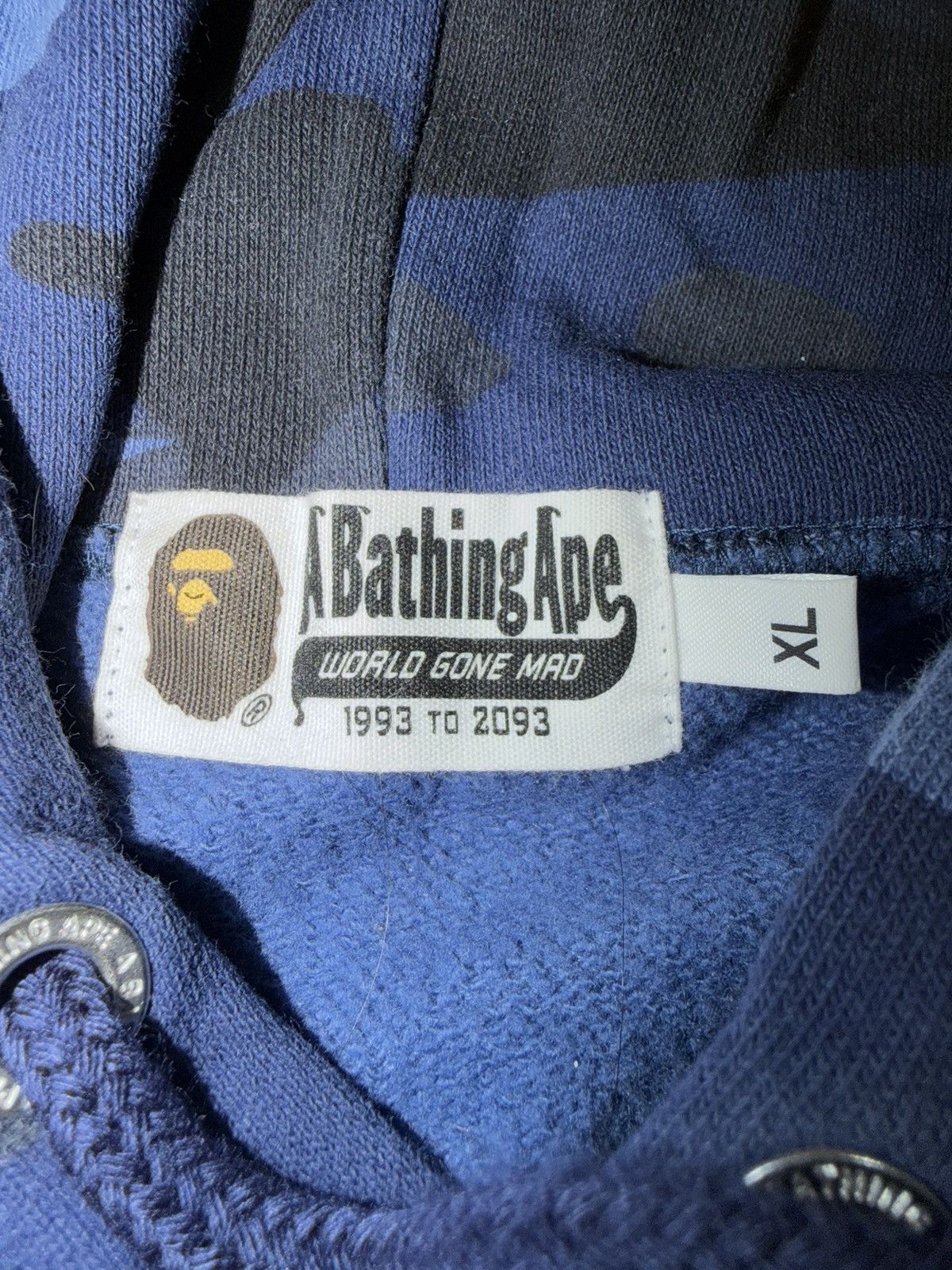 Bape Bape Blue Camo Hoodie Size US XL / EU 56 / 4 - 3 Thumbnail
