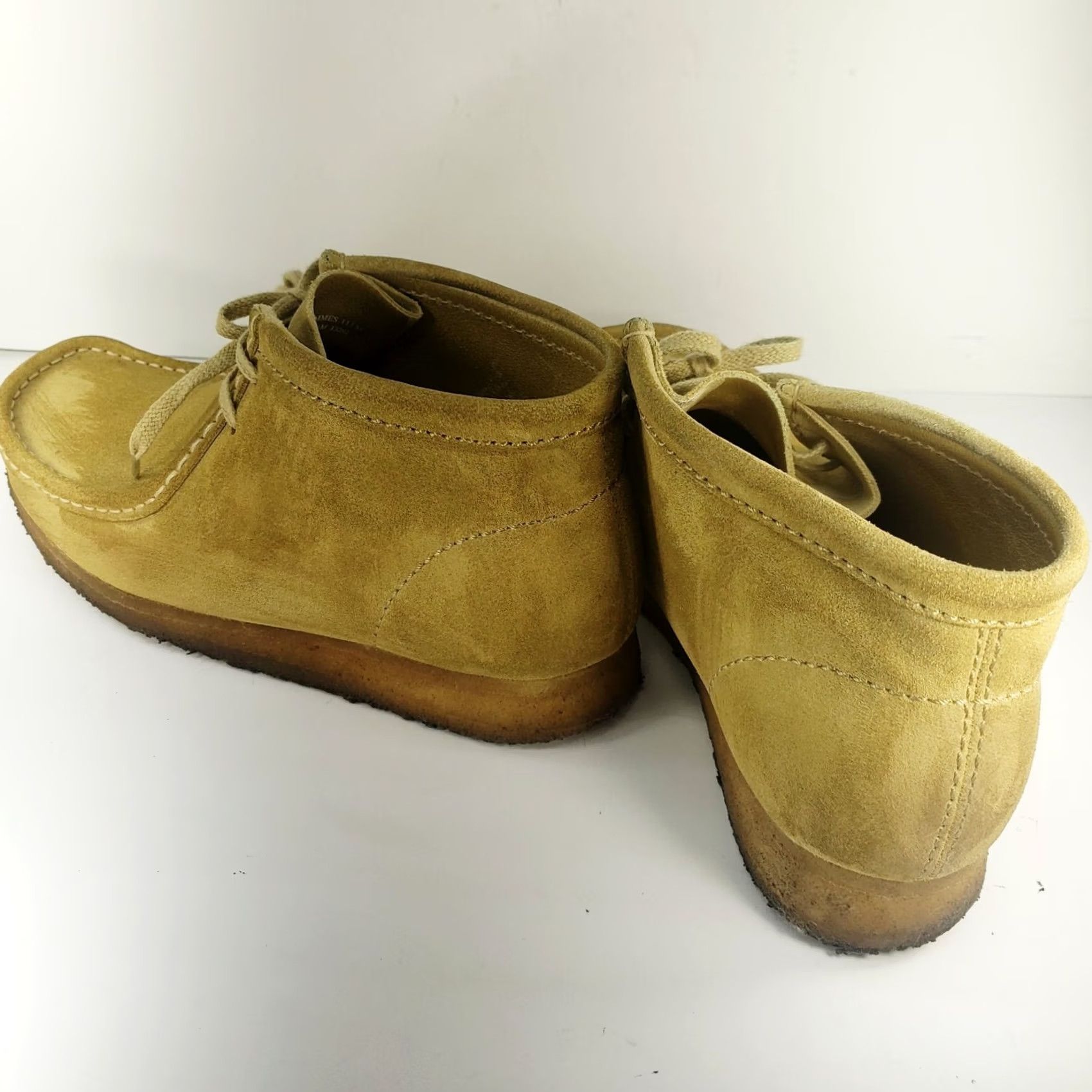 Clarks Clarks Originals Men's 11.5M Tan Leather Suede Chukka Desert Boots Casual, Travel, Workwear - Comfort, Crepe Soles, Leather Insole - Vintage No Size US 12 / EU 45 - 5 Thumbnail