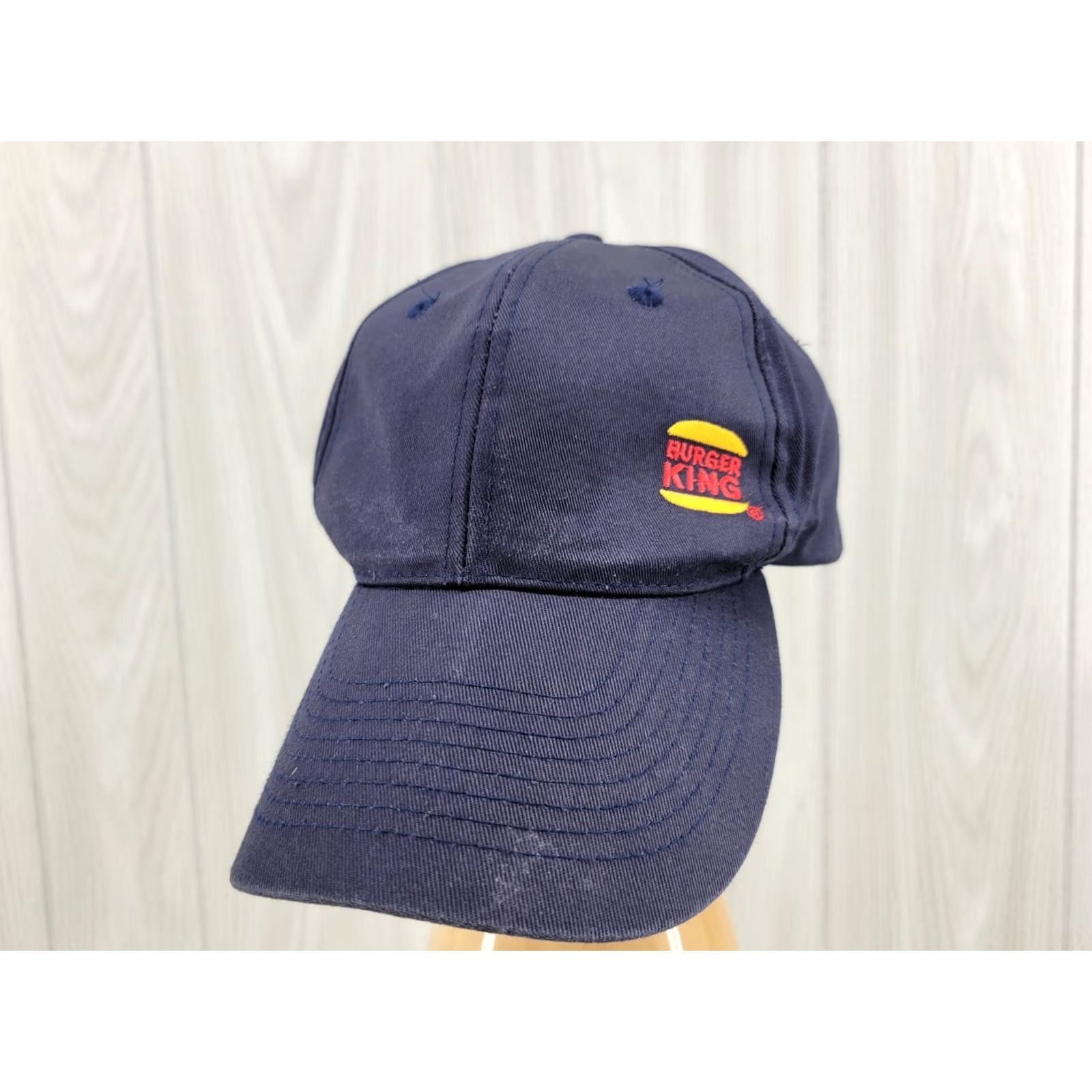 Logo 7 Burger King Embroidered Small Logo Blue Employee Crew Snapback Hat Size ONE SIZE - 2 Thumbnail