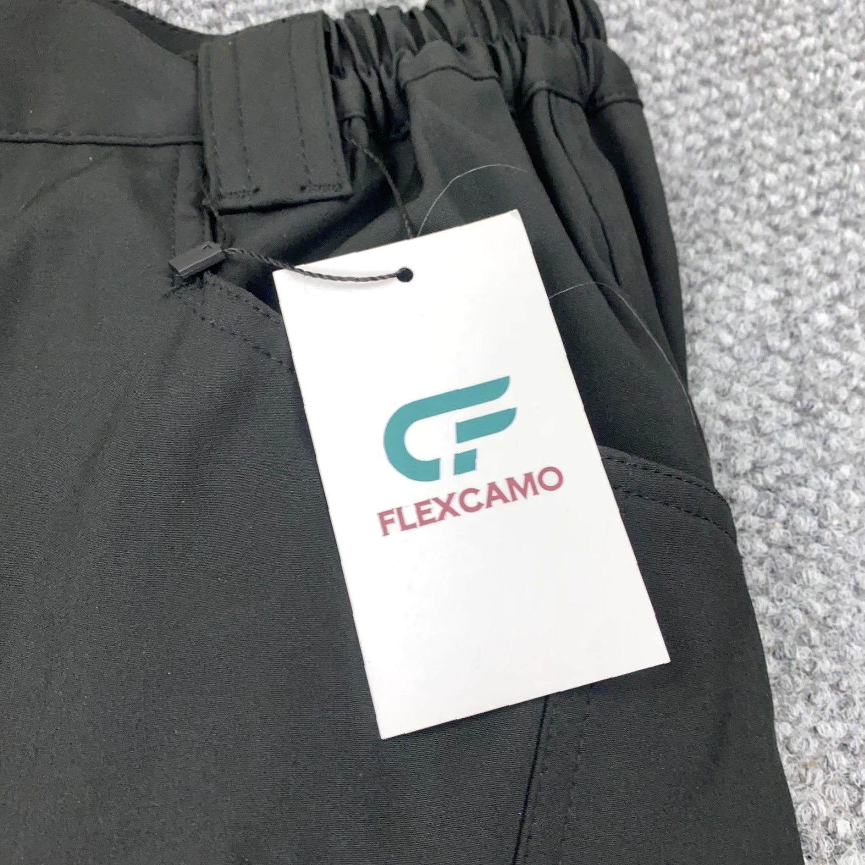 Vintage Flexcamo Tactical Pants Mens 34x34 Black Zip Cargo Pockets Elastic Waist Hiking Size US 34 / EU 50 - 3 Thumbnail