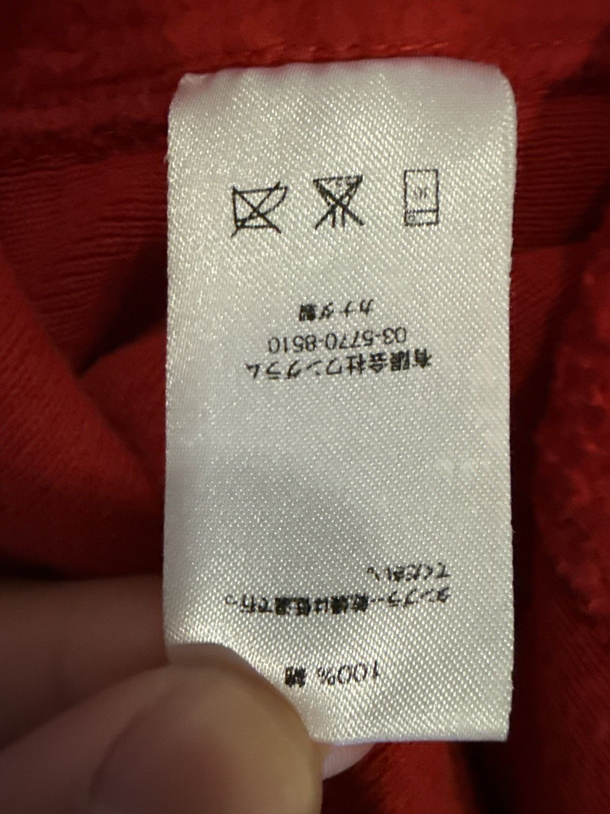 Supreme Red supreme rose sleeve hoodie Size US M / EU 48-50 / 2 - 7 Thumbnail