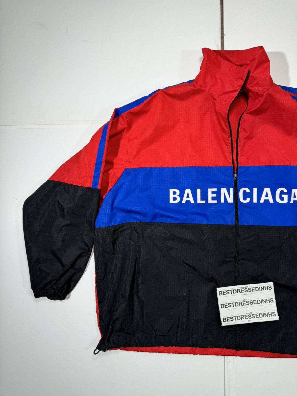 Balenciaga Balenciaga Zip Up Logo Jacket Size US XXL / EU 58 / 5 - 2 Thumbnail