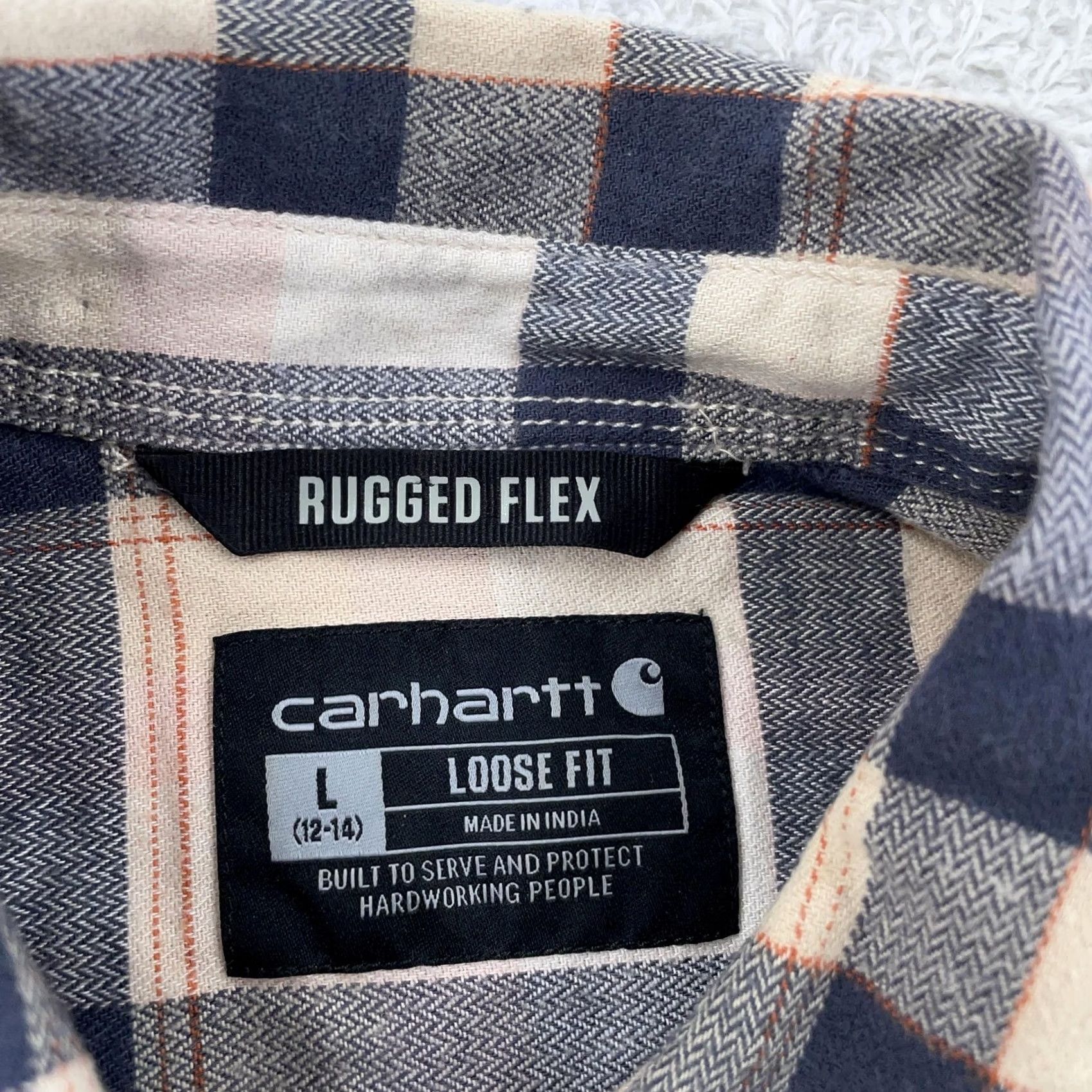 Carhartt VINTAGE Carhartt Shirt Womens Large Multi Plaid Rugged Flex Loose Flannel Size L / US 10 / IT 46 - 8 Thumbnail
