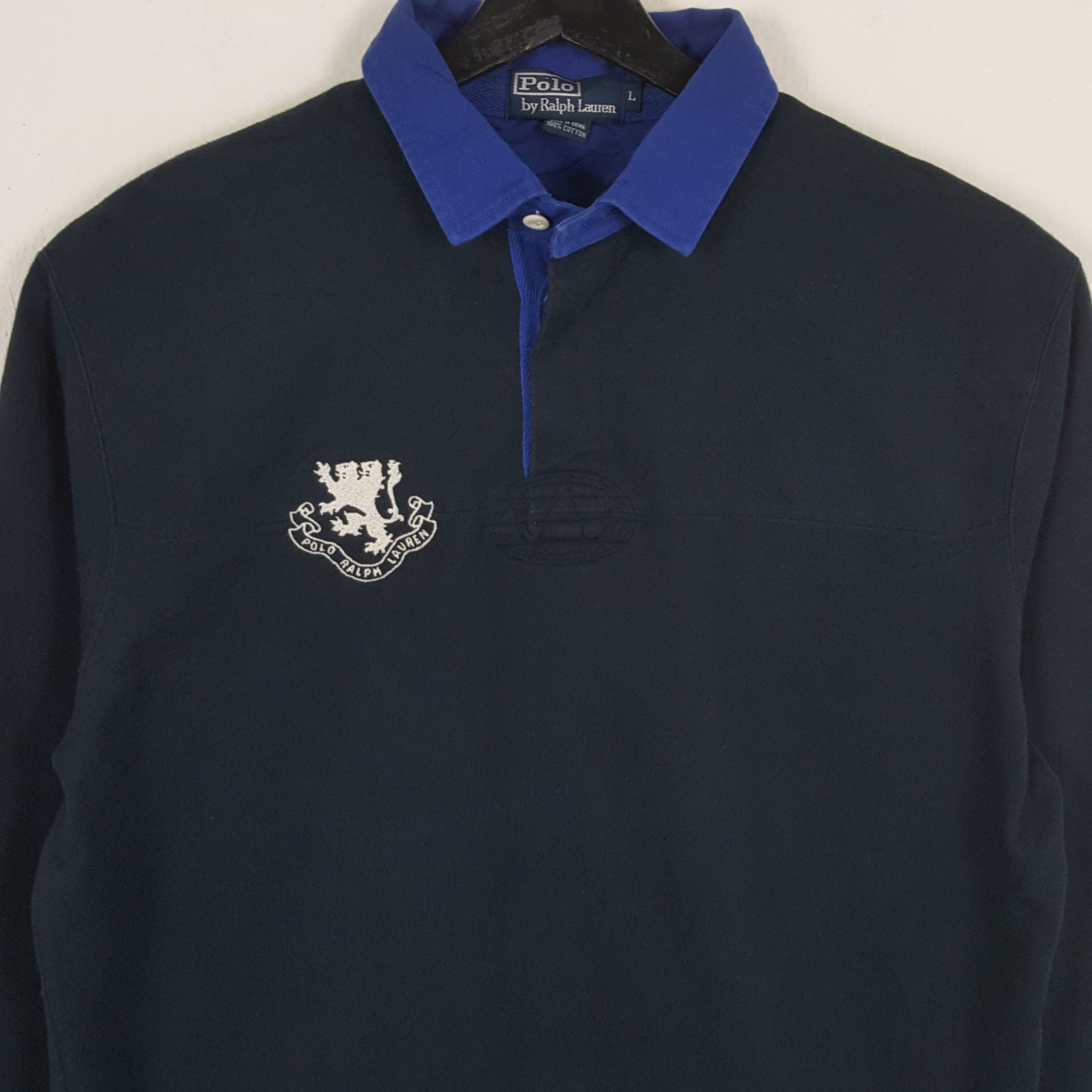 Polo Ralph Lauren × Vintage POLO by RALPH LAUREN Long Sleeve Polos Rugby Style Size US L / EU 52-54 / 3 - 2 Thumbnail