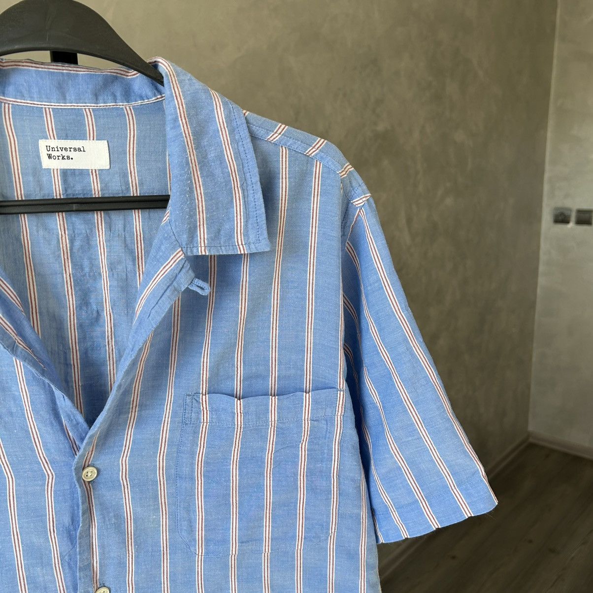 Universal Works Universal Works Striped Camp Shirt SS Size US M / EU 48-50 / 2 - 5 Thumbnail