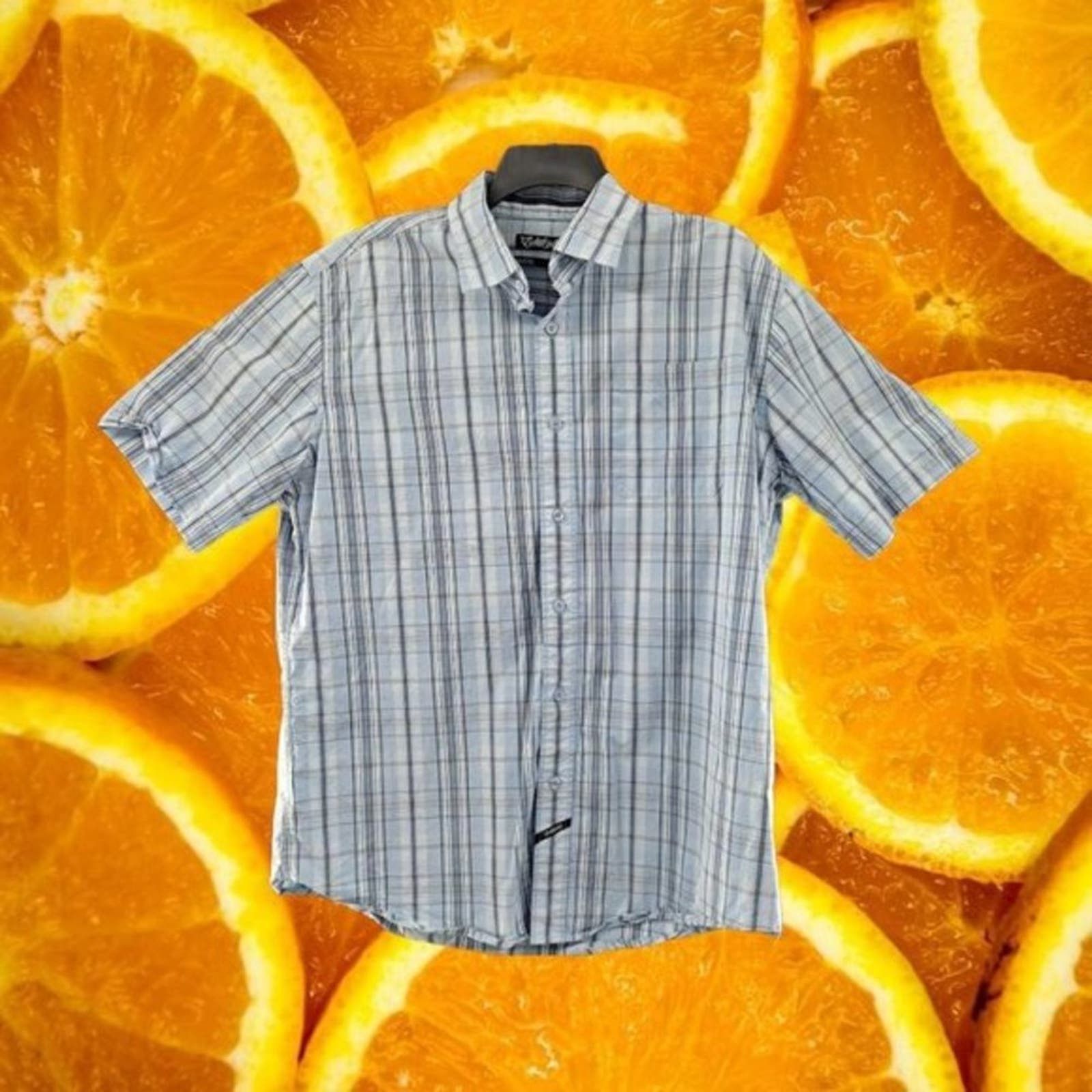 Ecko Unltd. Ecko‎ Unlimited Button Up Shirt Short Sleeve 100% Cotton Size US XL / EU 56 / 4 - 1 Thumbnail