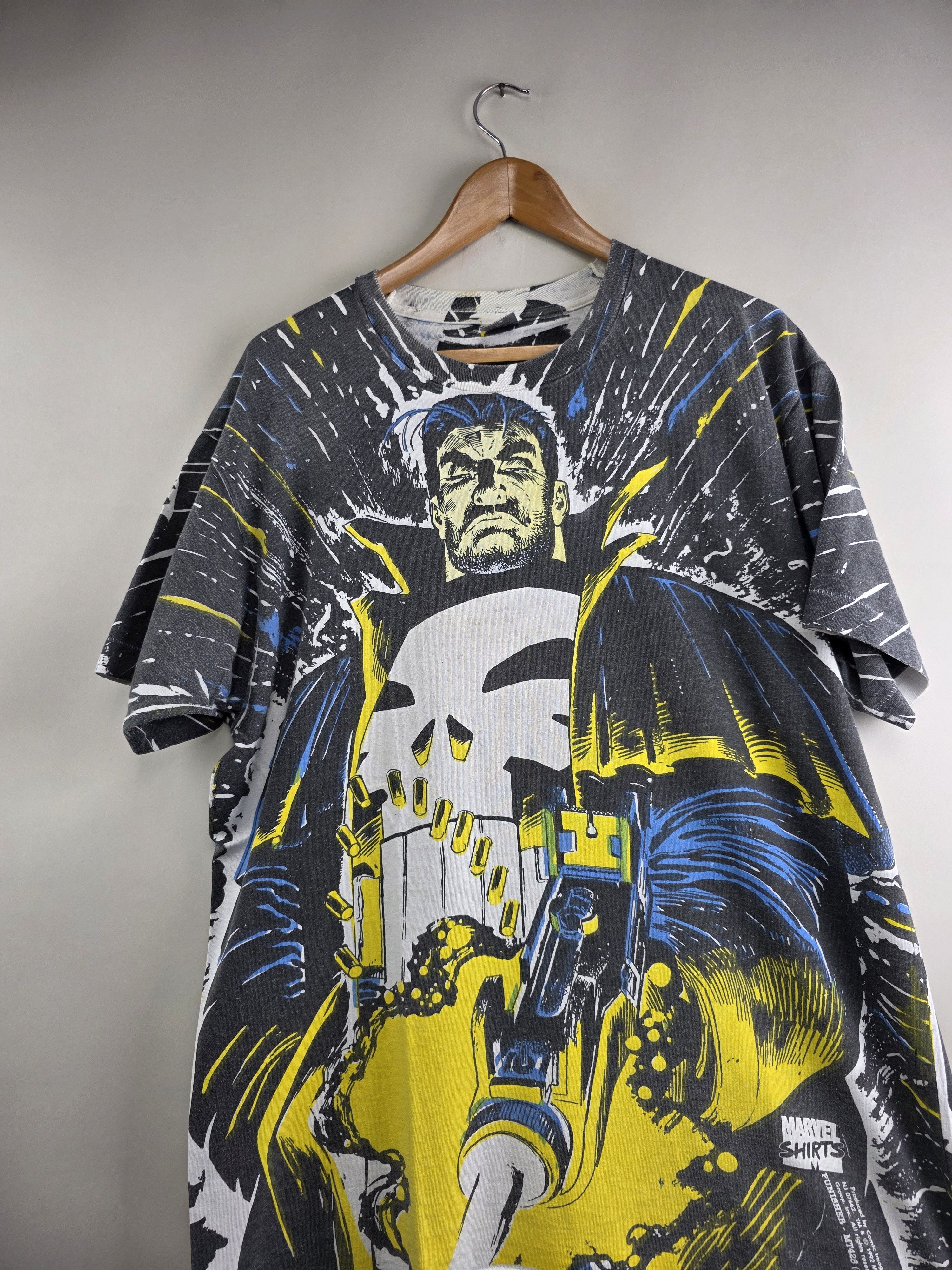 Marvel Comics × Vintage 1992 Marvel Comics Punisher Mega print XL 23" 31.5" Size US XL / EU 56 / 4 - 3 Thumbnail