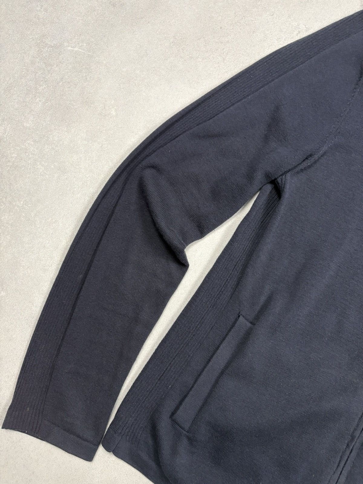 Psycho Bunny Psycho Bunny Navy Zip Up Merino Wool Cotton Knit Jacket M-L Size US L / EU 52-54 / 3 - 3 Thumbnail