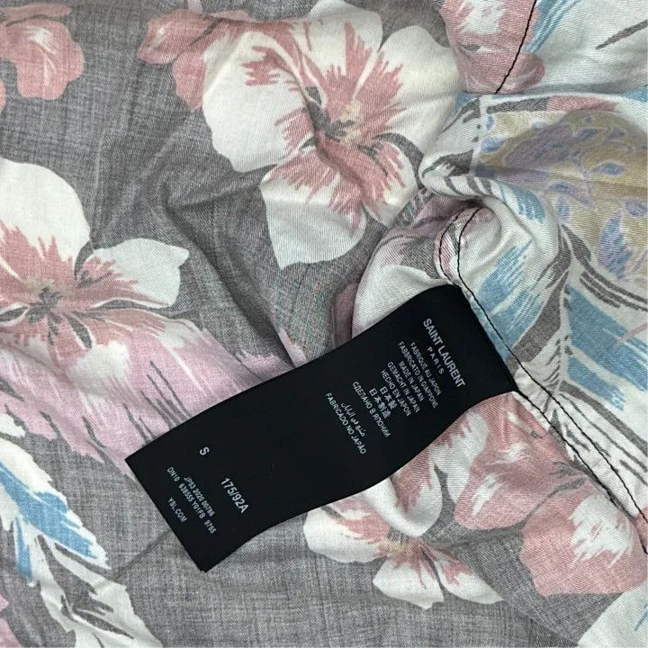 Other Saint Laurent Floral Print Short Sleeve Shirt-2507 Size US S / EU 44-46 / 1 - 3 Thumbnail