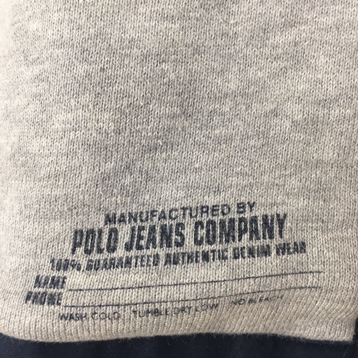 Designer Polo Jeans Co Ralph Lauren Hoddie Pullover SnapButton Jacket Size S / US 4 / IT 40 - 11 Thumbnail