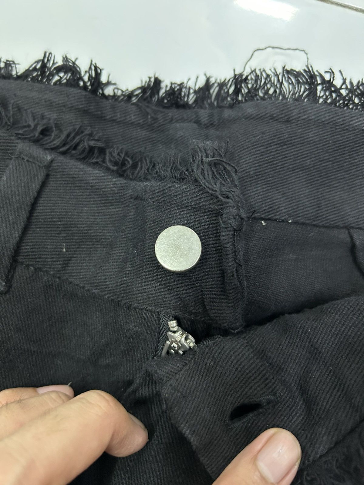 Other Japanese Avant Garde Crazy Frayed Flare Jeans Size US 31 - 13 Thumbnail