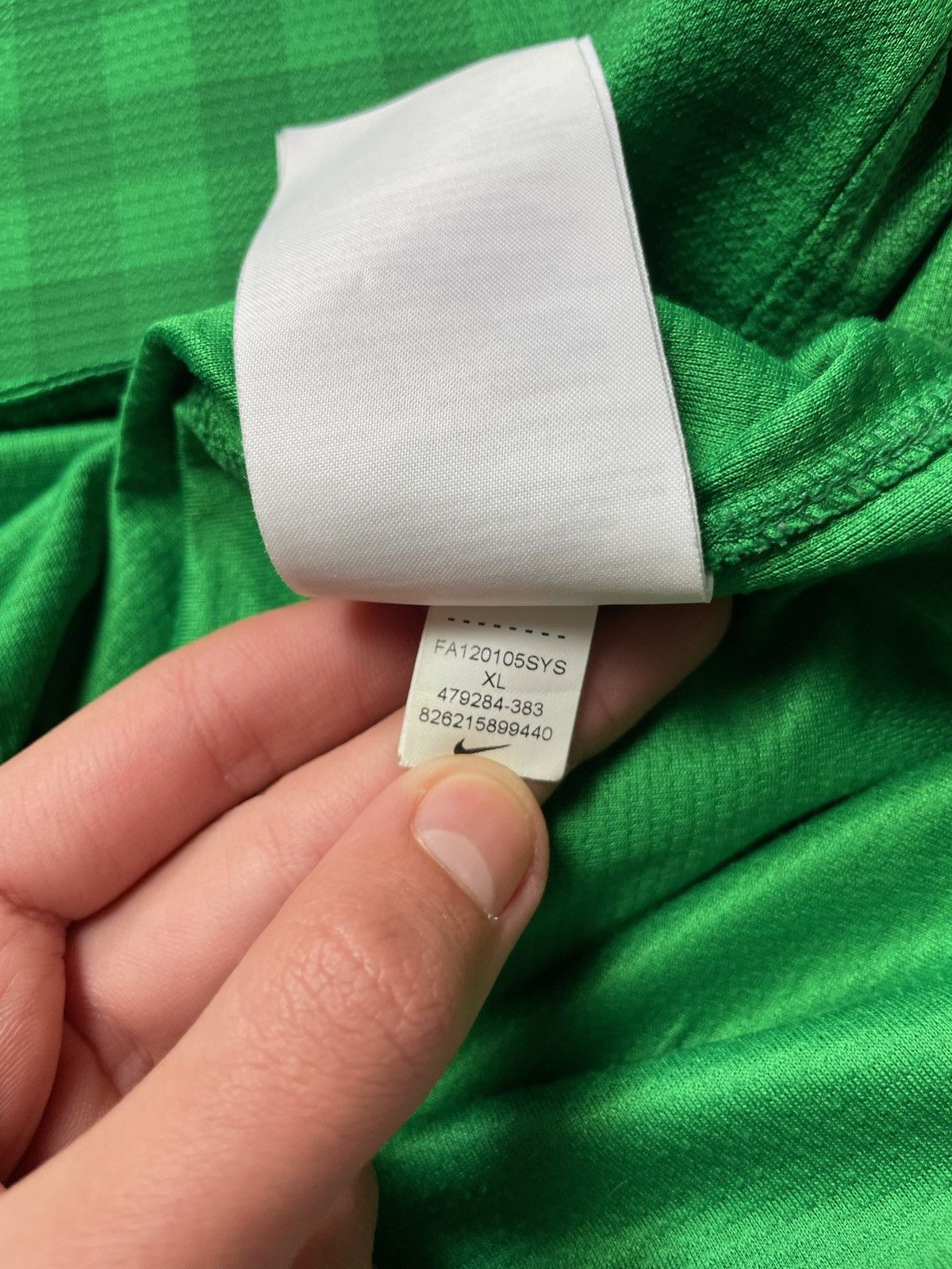 Nike Vintage Nike Manchester United Goalkeeper jersey green rare Size US XL / EU 56 / 4 - 7 Thumbnail