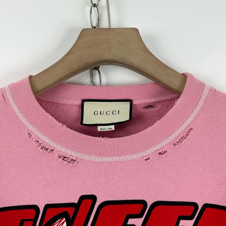 Gucci Gucci Pink Cat Graphic Sweatshirt-2505 Size XS / US 0-2 / IT 36-38 - 3 Thumbnail