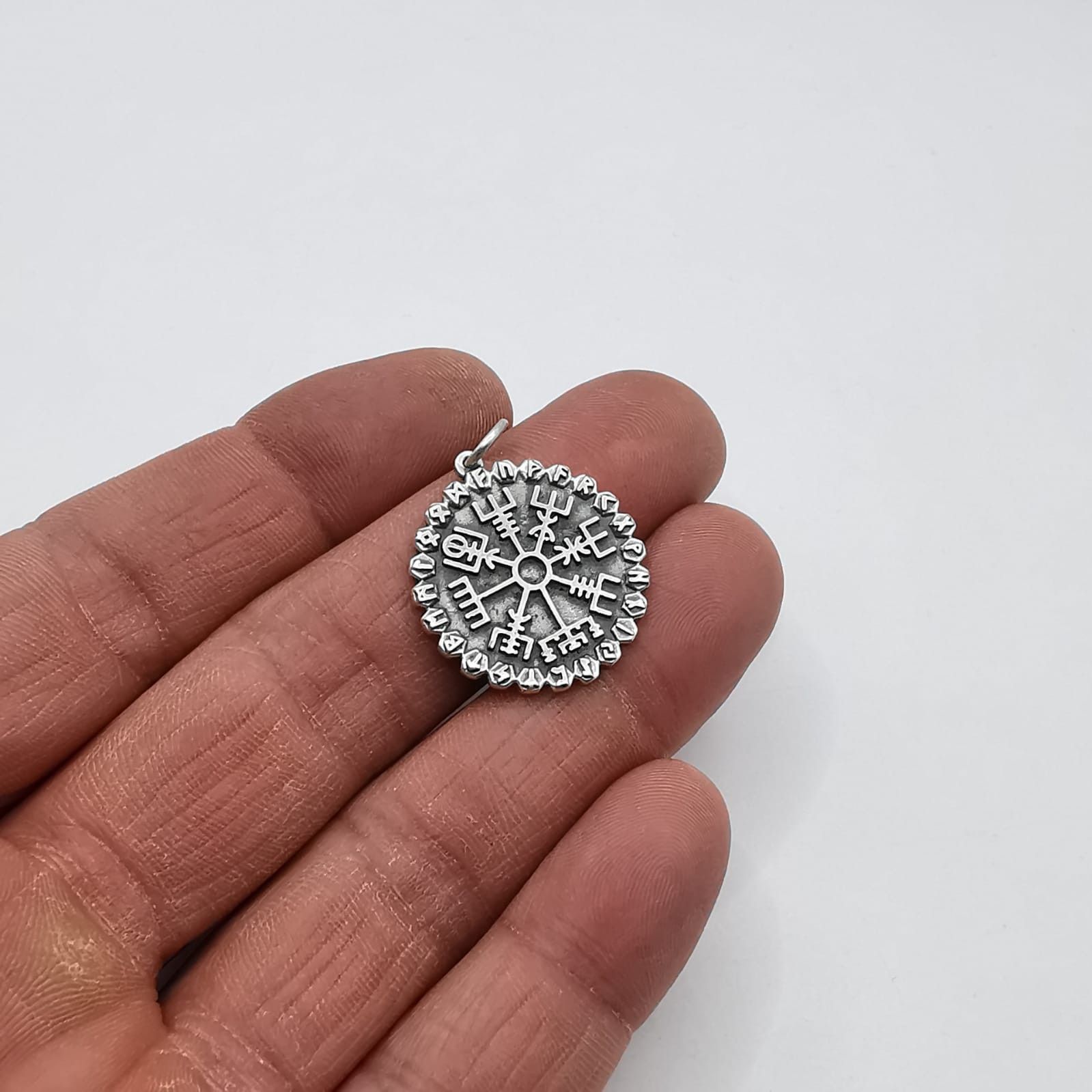 Sterling Silver Vintage Pendant 925 Sterling Silver Jewelry 6,81g Size ONE SIZE - 6 Thumbnail