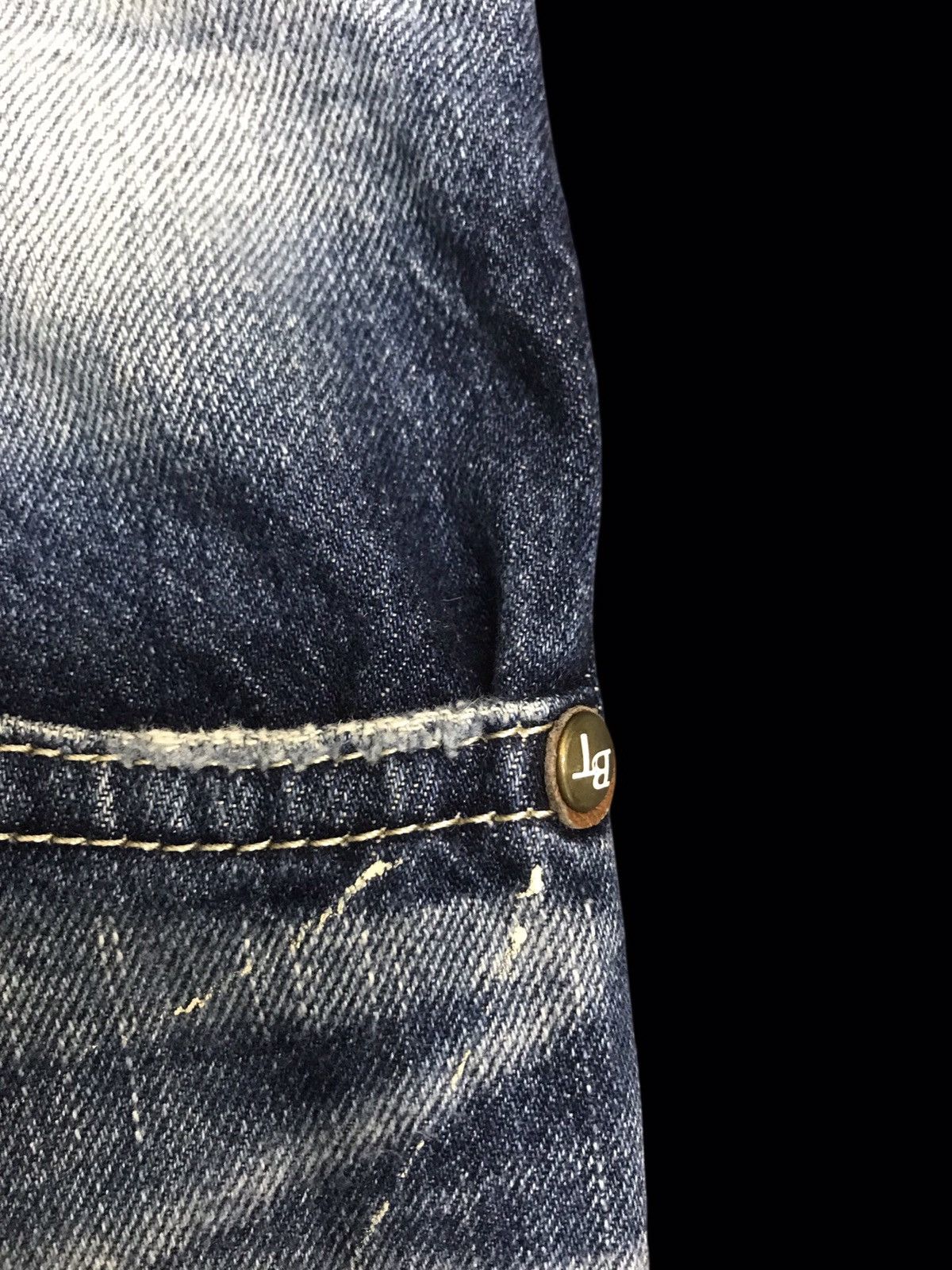 Edwin 💥FLARE💥VTG EDWIN BLUE STONEWASH DISTRESSED DENIM F215 Size US 32 / EU 48 - 8 Thumbnail