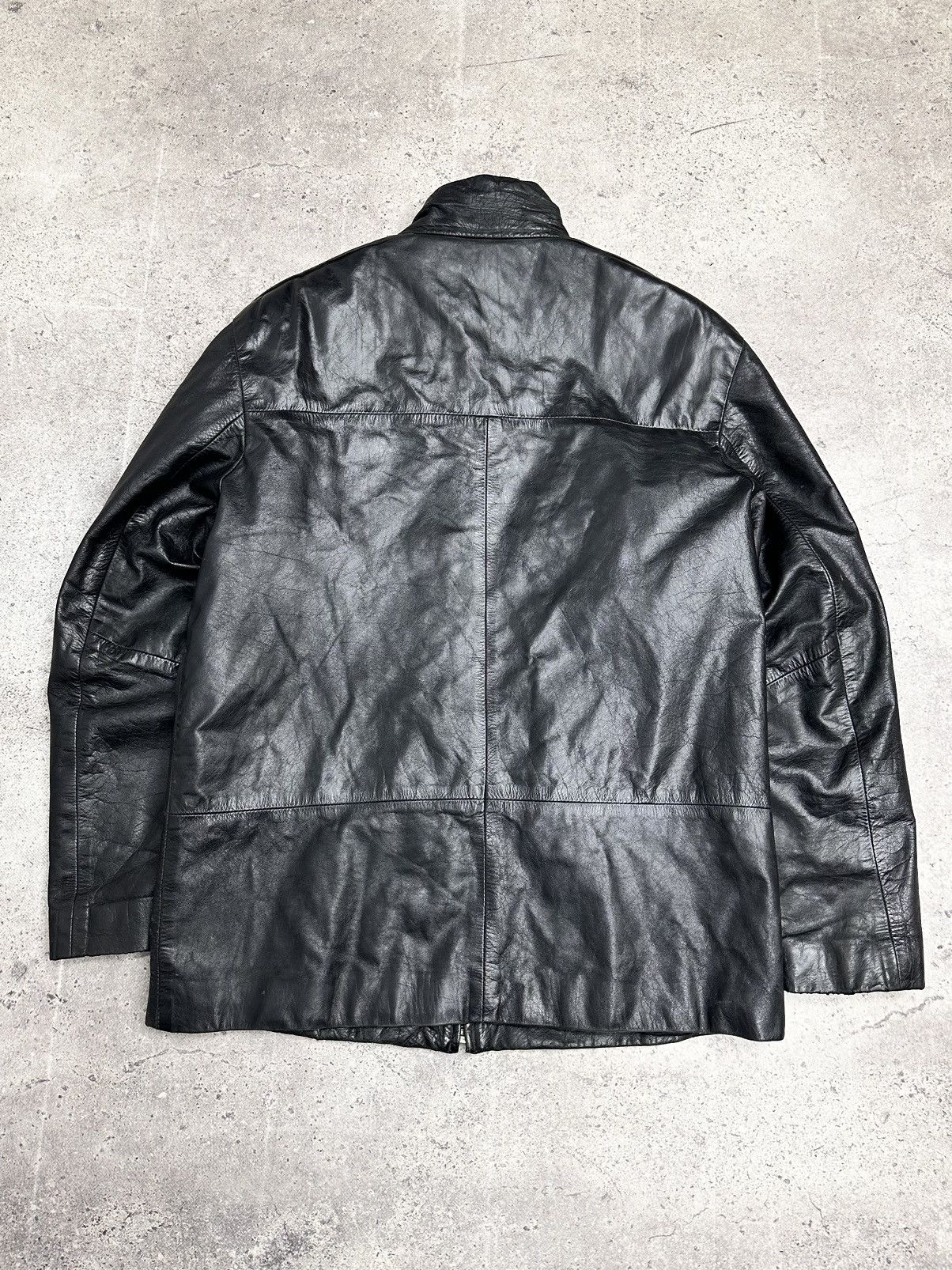 14th Addiction Vintage Leather Jacket Diesel Style Avantgarde IfSixWasNine Size US M / EU 48-50 / 2 - 11 Thumbnail