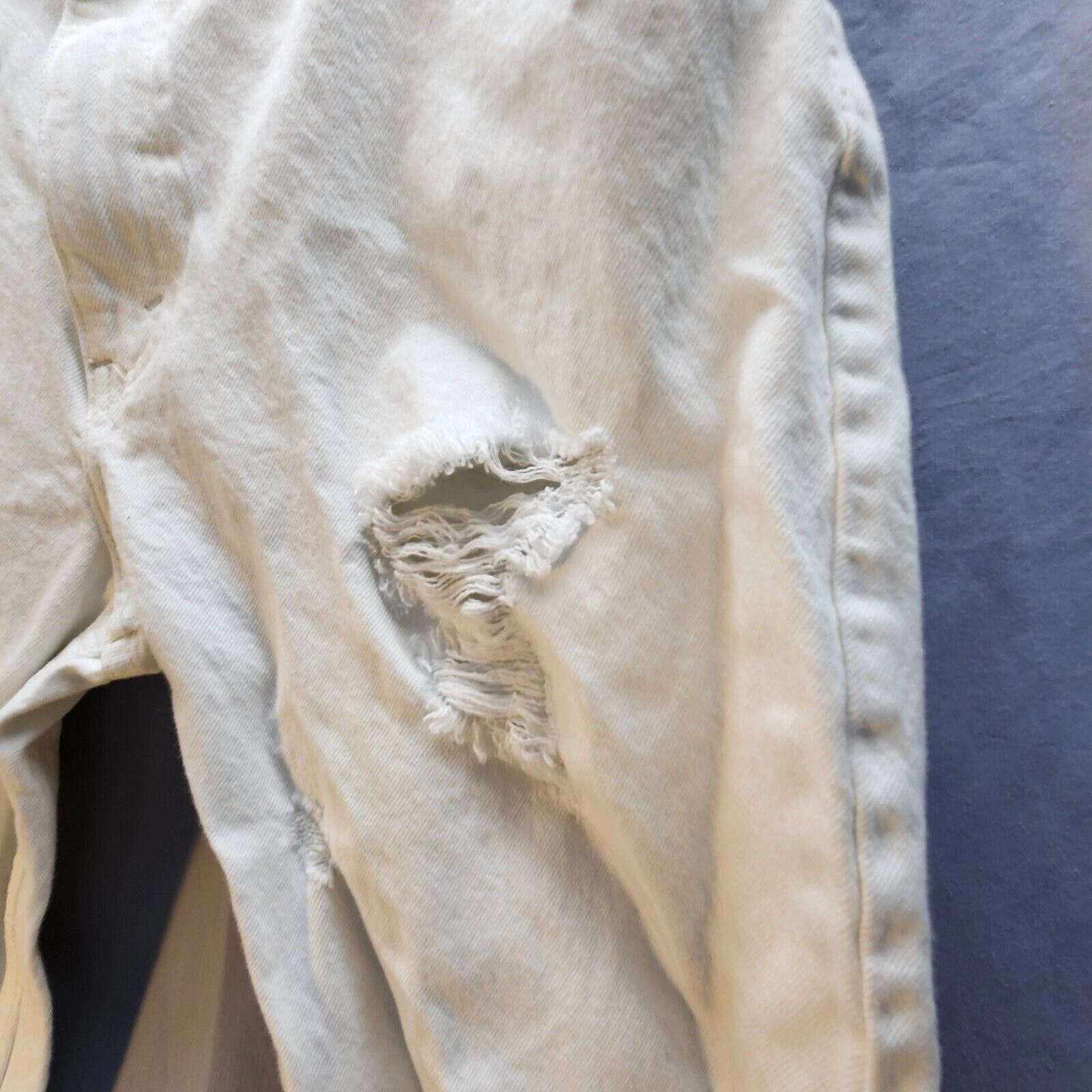 Levi's Levi's 511 White Distressed Jeans Mens 38x34 Size US 38 / EU 54 - 3 Thumbnail