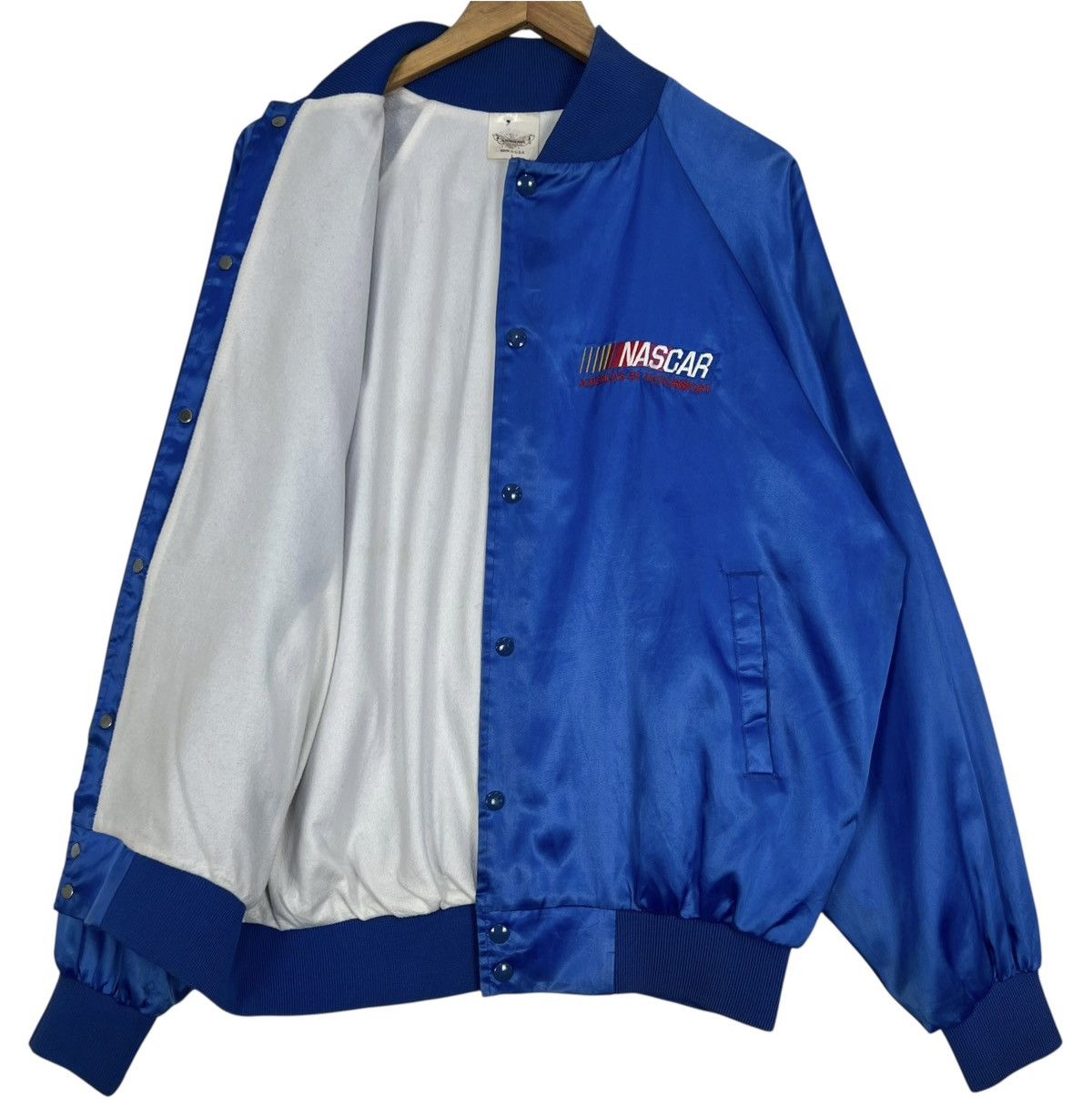 NASCAR Vintage NASCAR American #1 Motorsport Satin Blue Jacket Size US L / EU 52-54 / 3 - 3 Thumbnail