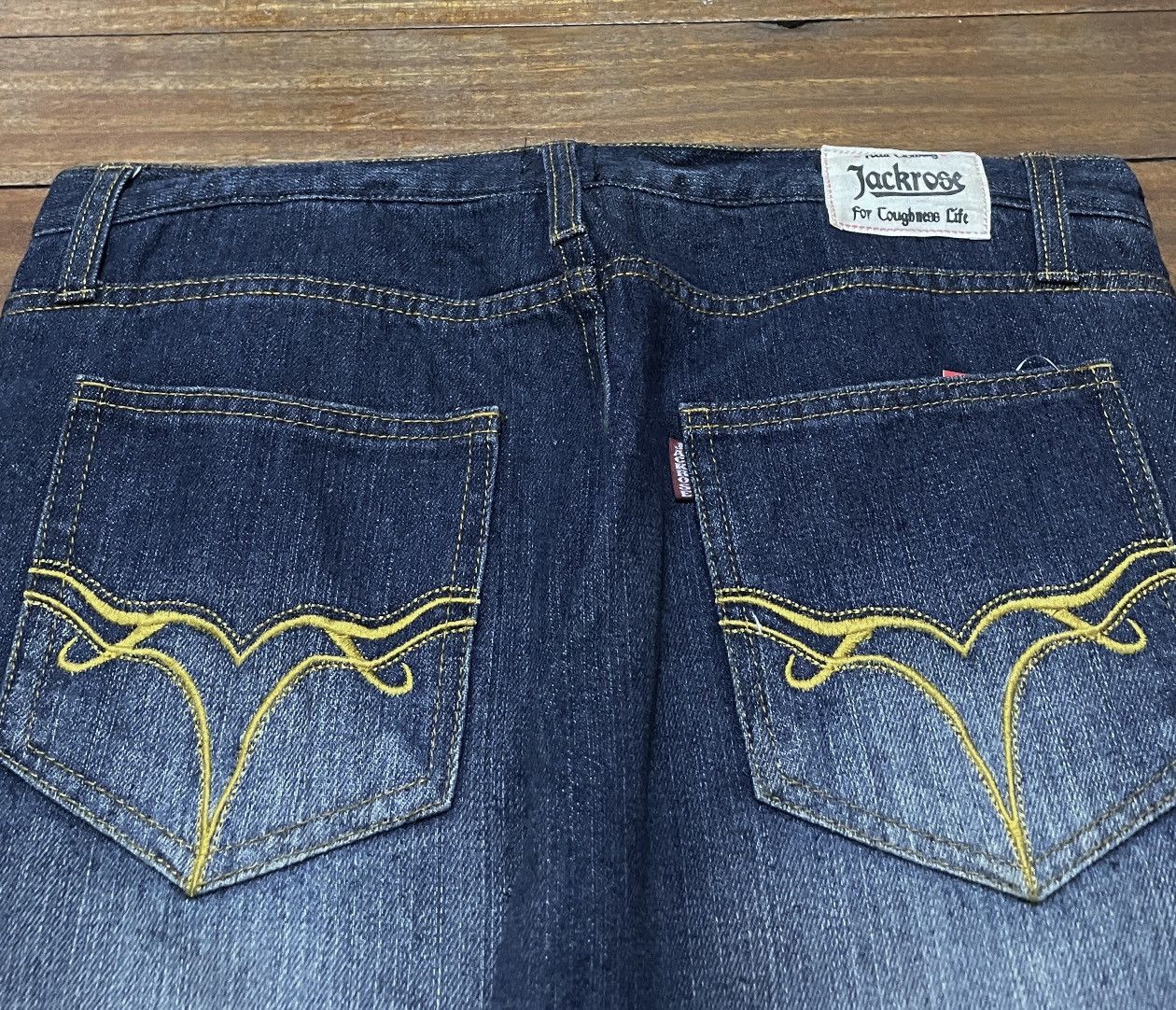 If Six Was Nine Very Rare Vintage Japanese Brand Jackrose Flared Jeans 2000s Size US 32 / EU 48 - 4 Thumbnail