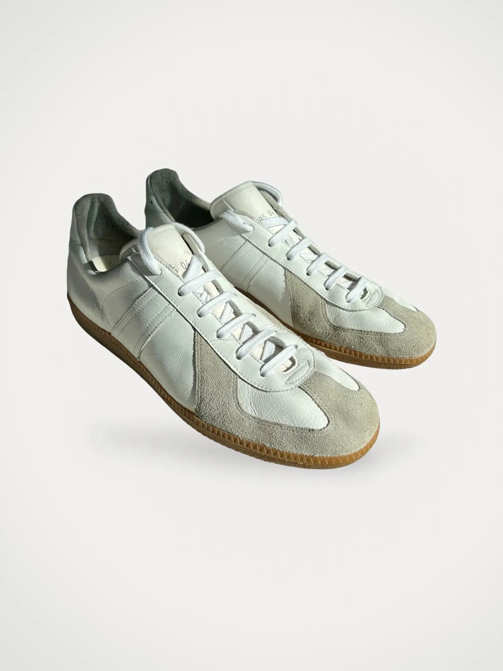 image of Bundeswehr German Army Trainers Gats Sneakers in White, Men's (Size 12.5)