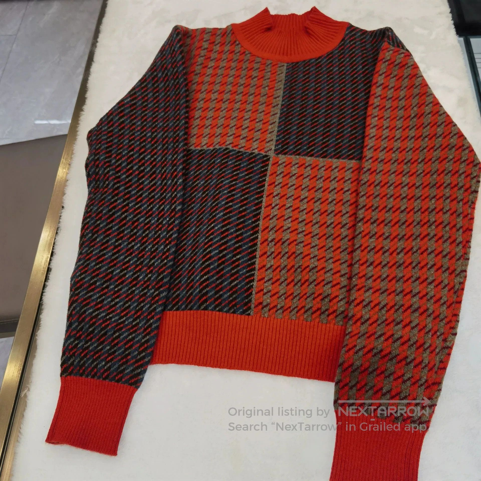 Hermes Hermes Houndstooth Cashmere Sweater. Size US S / EU 44-46 / 1 - 6 Thumbnail