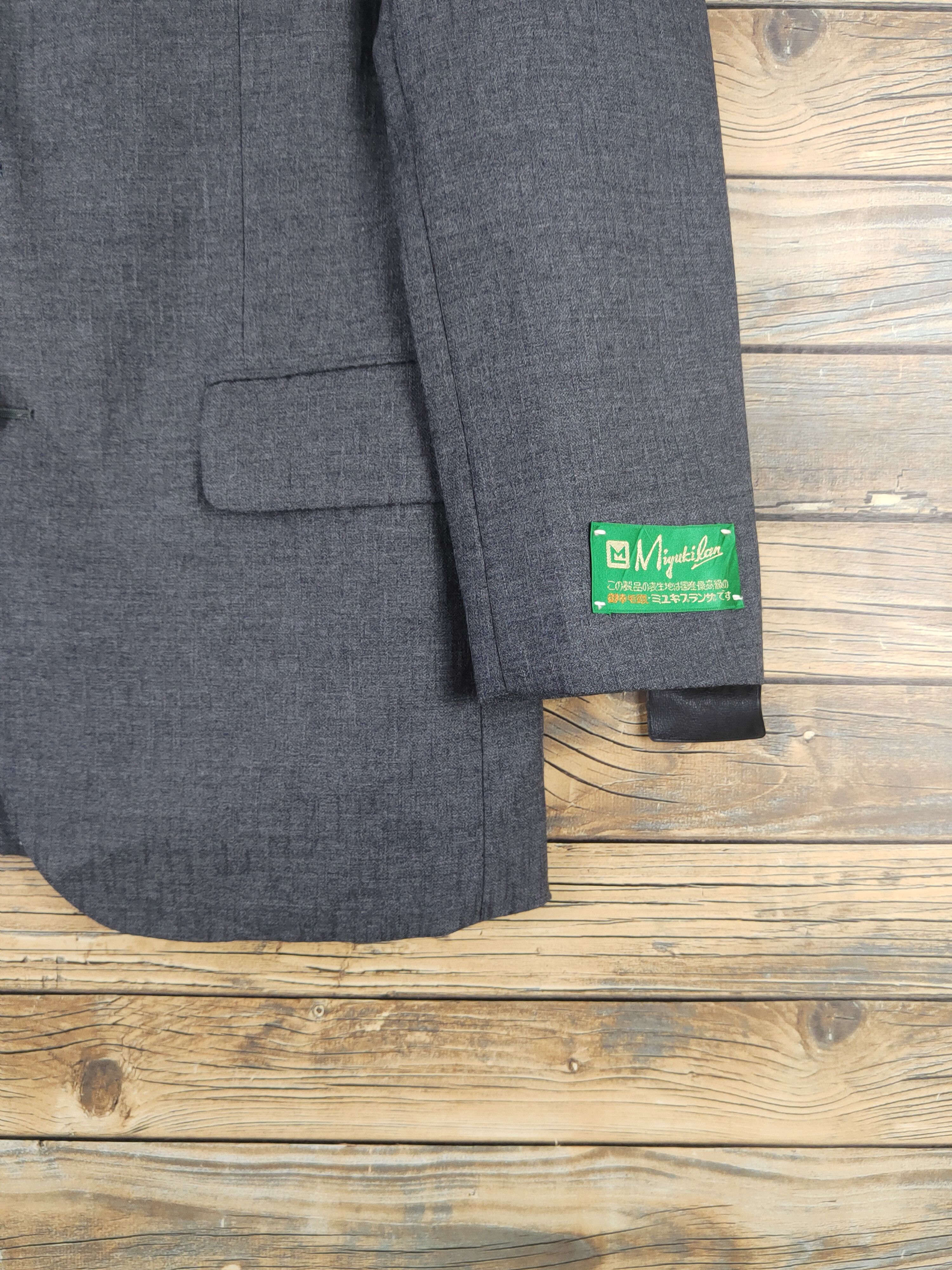 Vintage Luxury Vintage 🔥Miyukilan Dark Gray Blazers Size US M / EU 48-50 / 2 - 7 Thumbnail