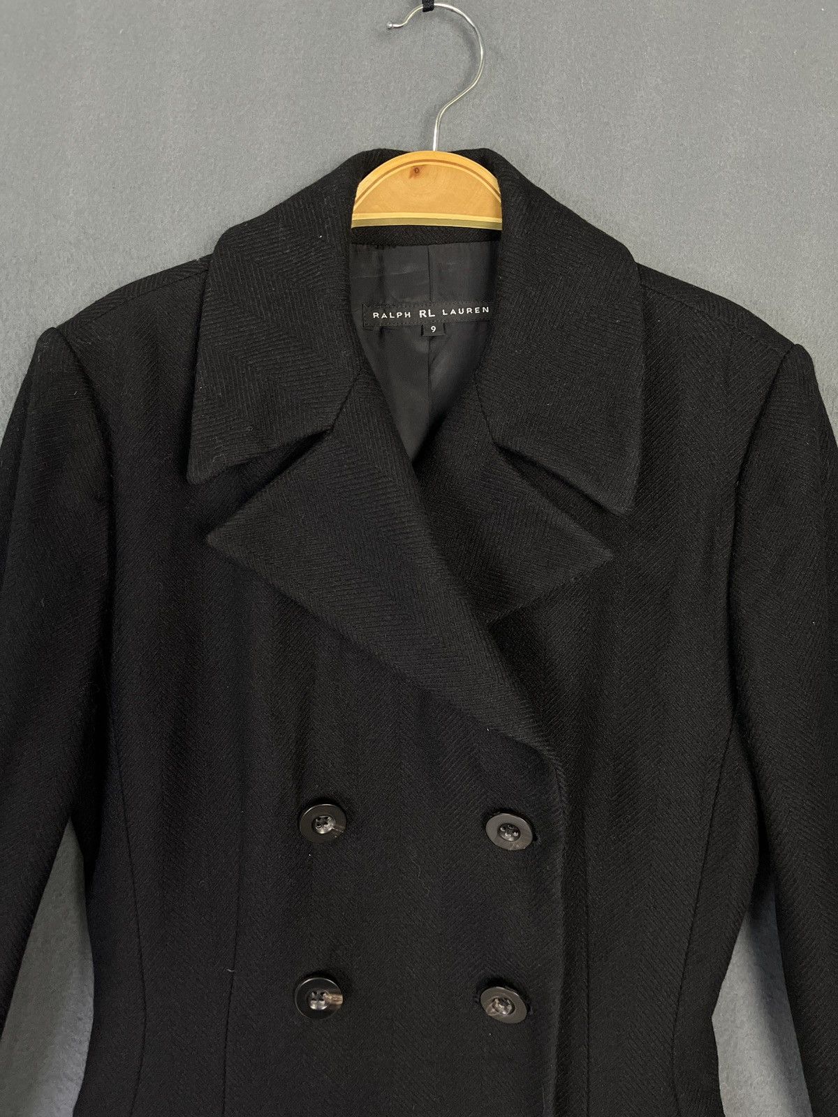 Ralph Lauren Ralph Lauren Black Wool Double Breasted Jacket Size S / US 4 / IT 40 - 3 Thumbnail