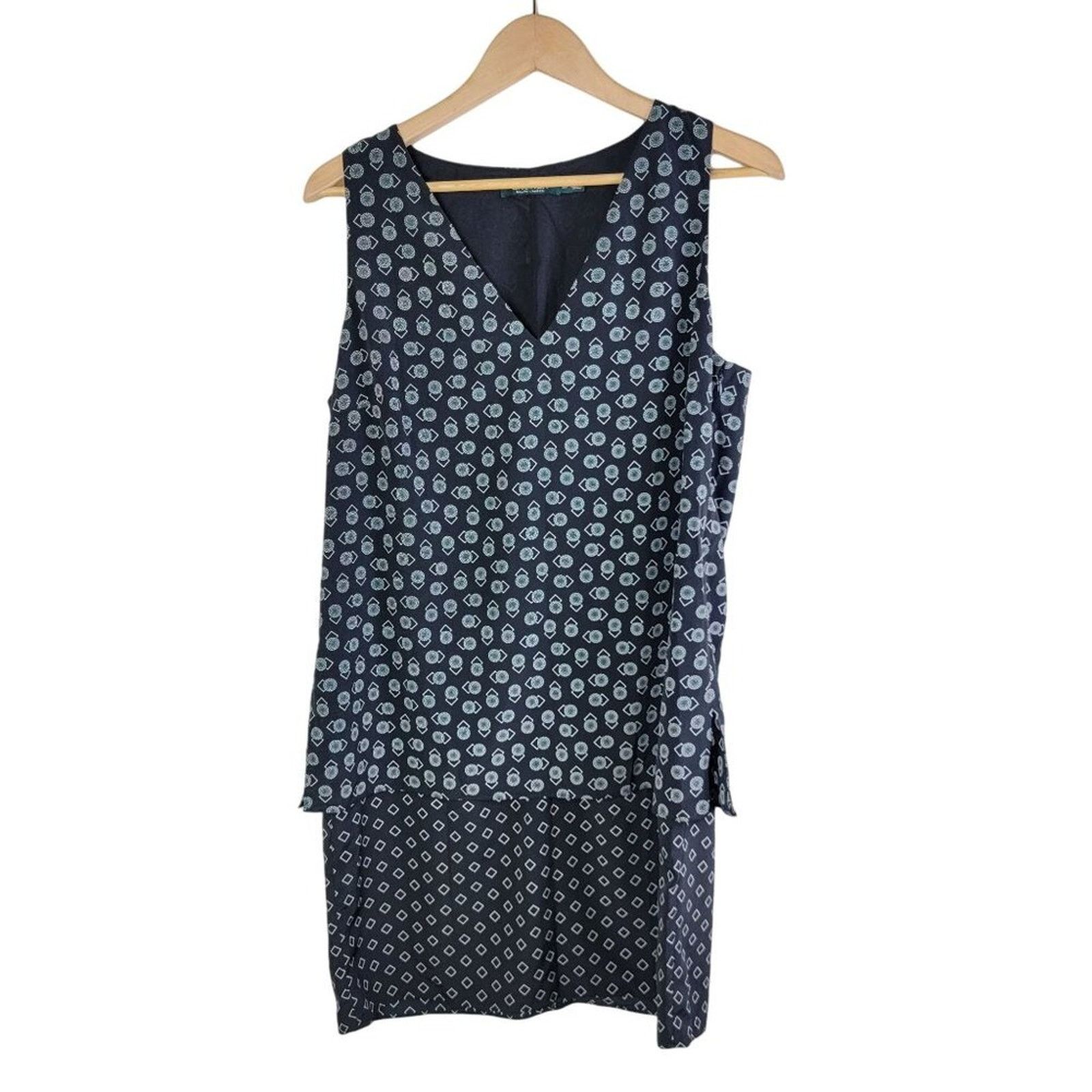 Lauren Ralph Lauren Lauren Ralph Lauren Printed Shift Dress size 14P Black Size XL / US 12-14 / IT 48-50 - 1 Thumbnail