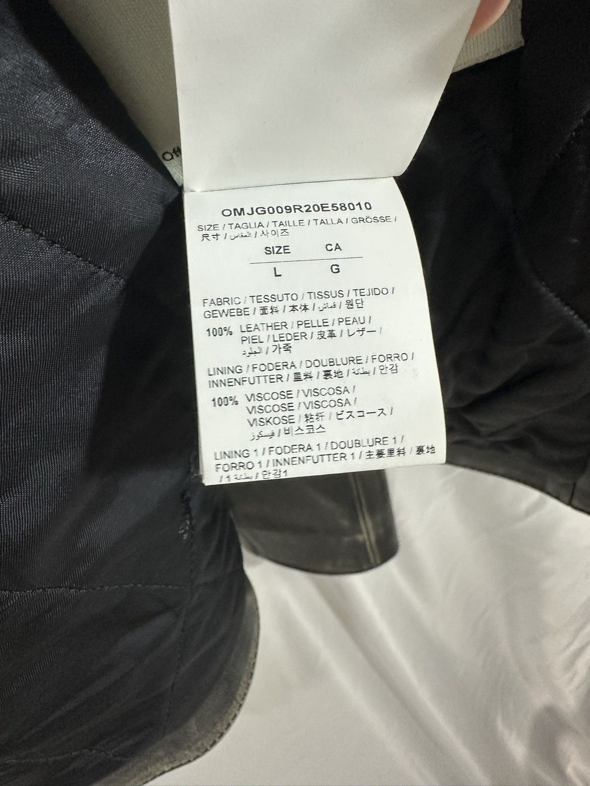 Off-White Off White Leather Jacket Size US M / EU 48-50 / 2 - 20 Thumbnail