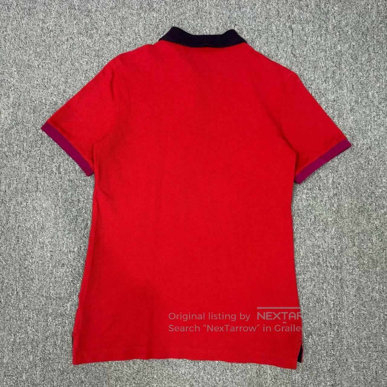 Burberry Burberry Red Embroidered Logo Polo Shirt. Size US S / EU 44-46 / 1 - 2 Thumbnail