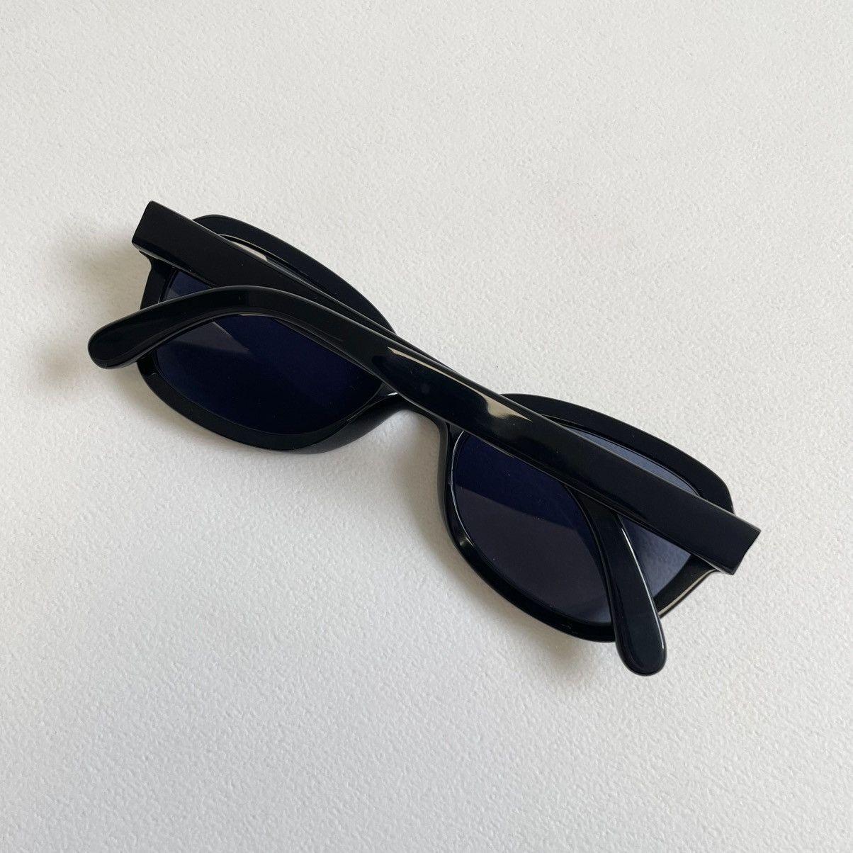 Cutler and Gross Black ‘Oval Shape Lens’ Vintage Sunglasses Size ONE SIZE - 13 Thumbnail