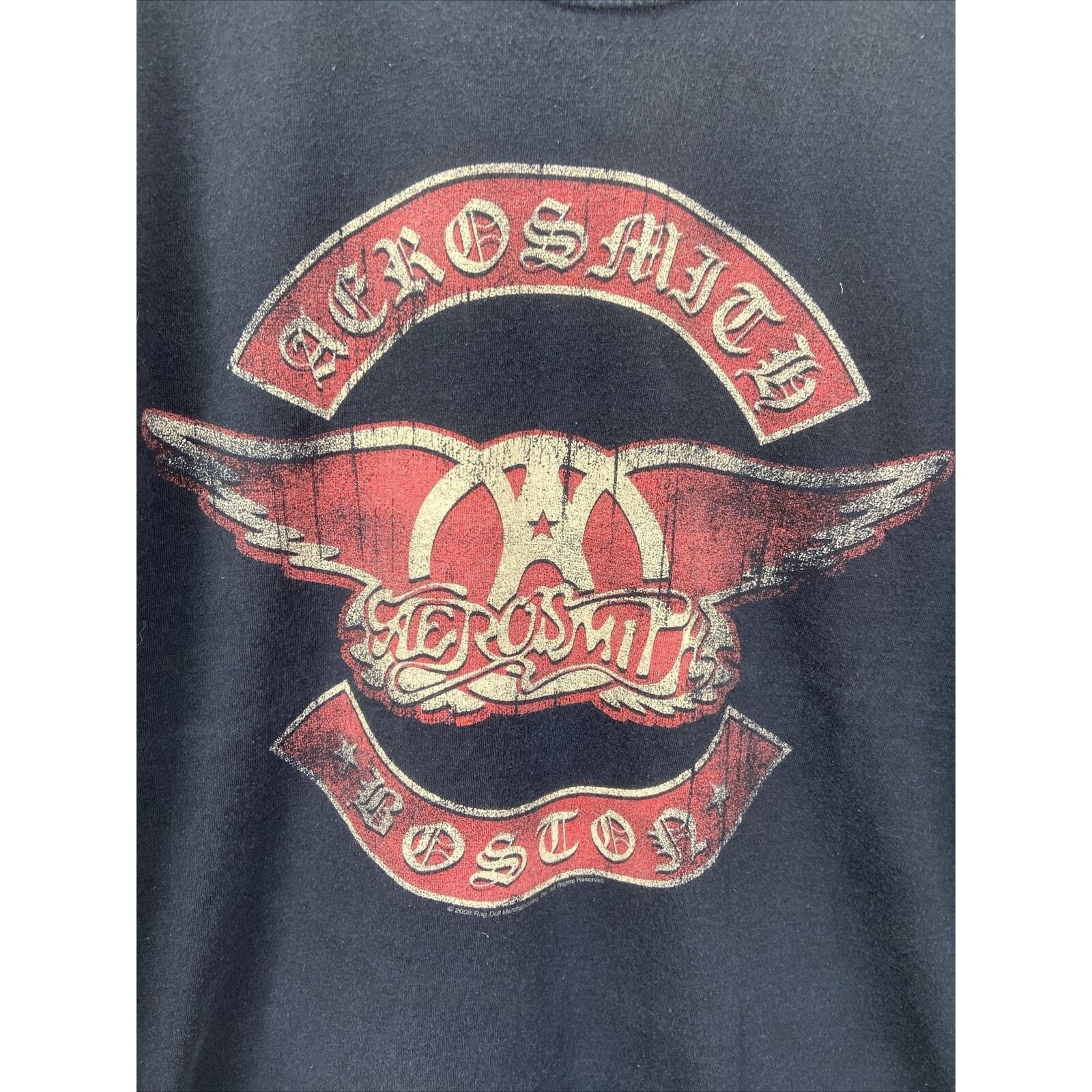 Aerosmith Aerosmith 2008 Boston Print Short Sleeve T-Shirt Size XL Size US XL / EU 56 / 4 - 2 Thumbnail