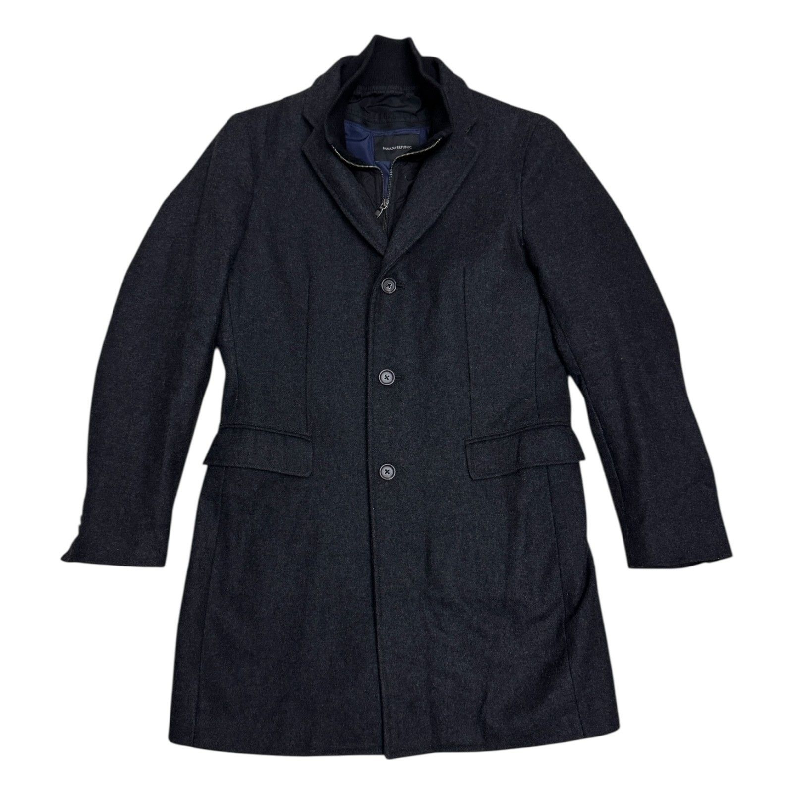 Banana Republic BANANA REPUBLIC Wool Winter Business Casual Pea Coat Medium Size M / US 6-8 / IT 42-44 - 4 Thumbnail