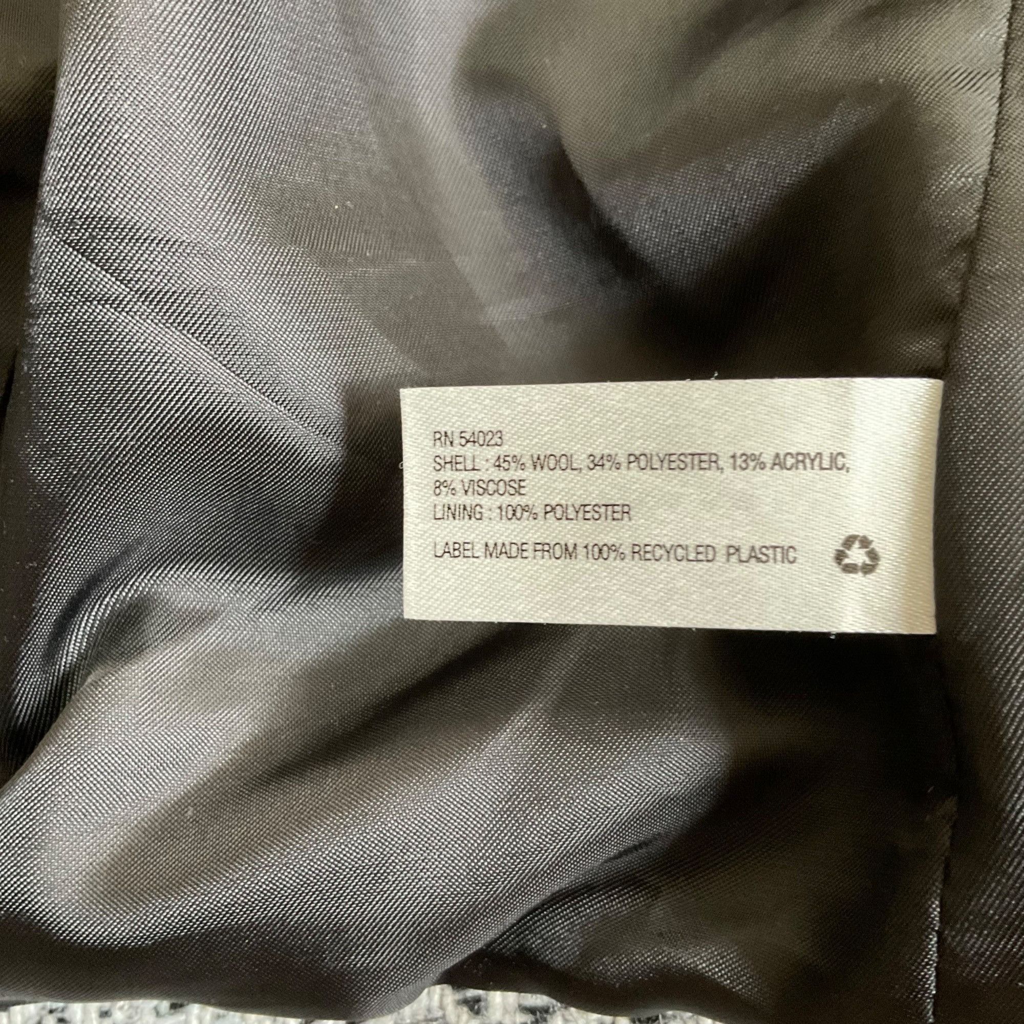 Gap GAP women gray wool short bike jacket SZ xS bust 35in Size XS / US 0-2 / IT 36-38 - 2 Thumbnail