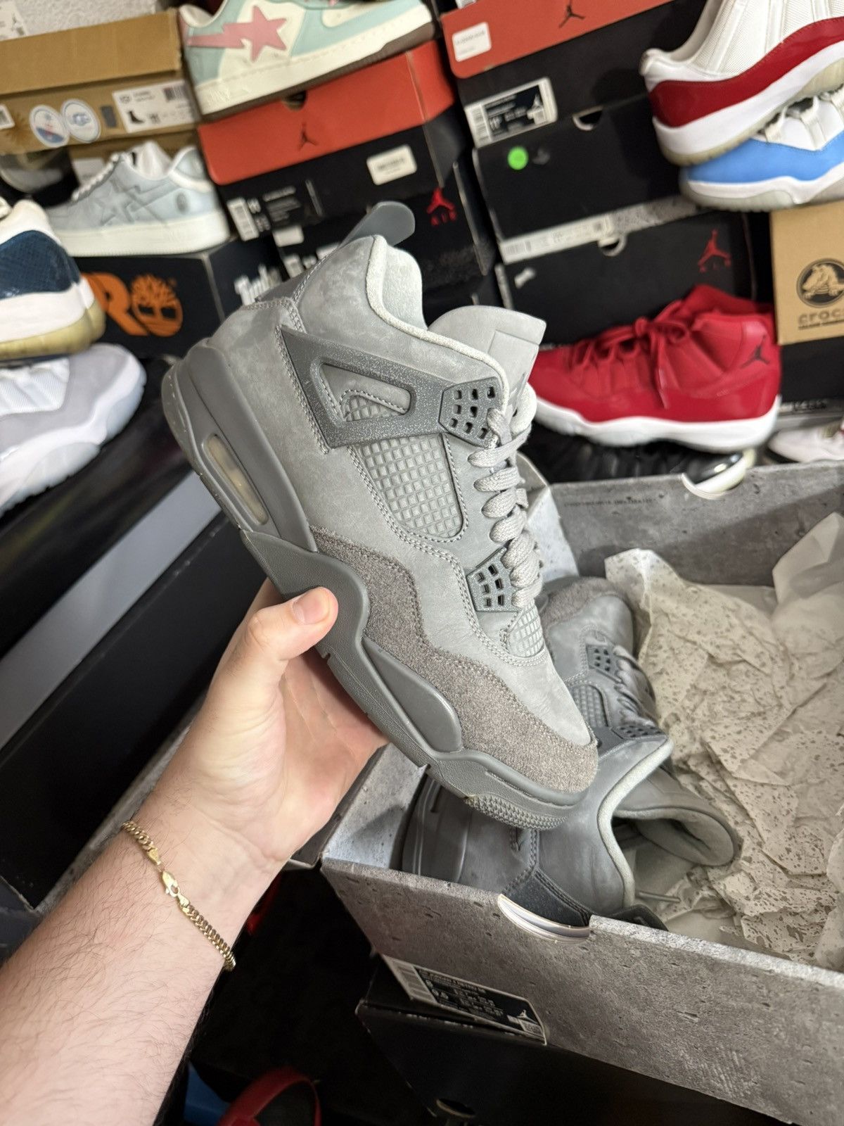 Jordan Brand Jordan retro 4 wet cement sz 8 Size US 8 / EU 41 - 1 Thumbnail