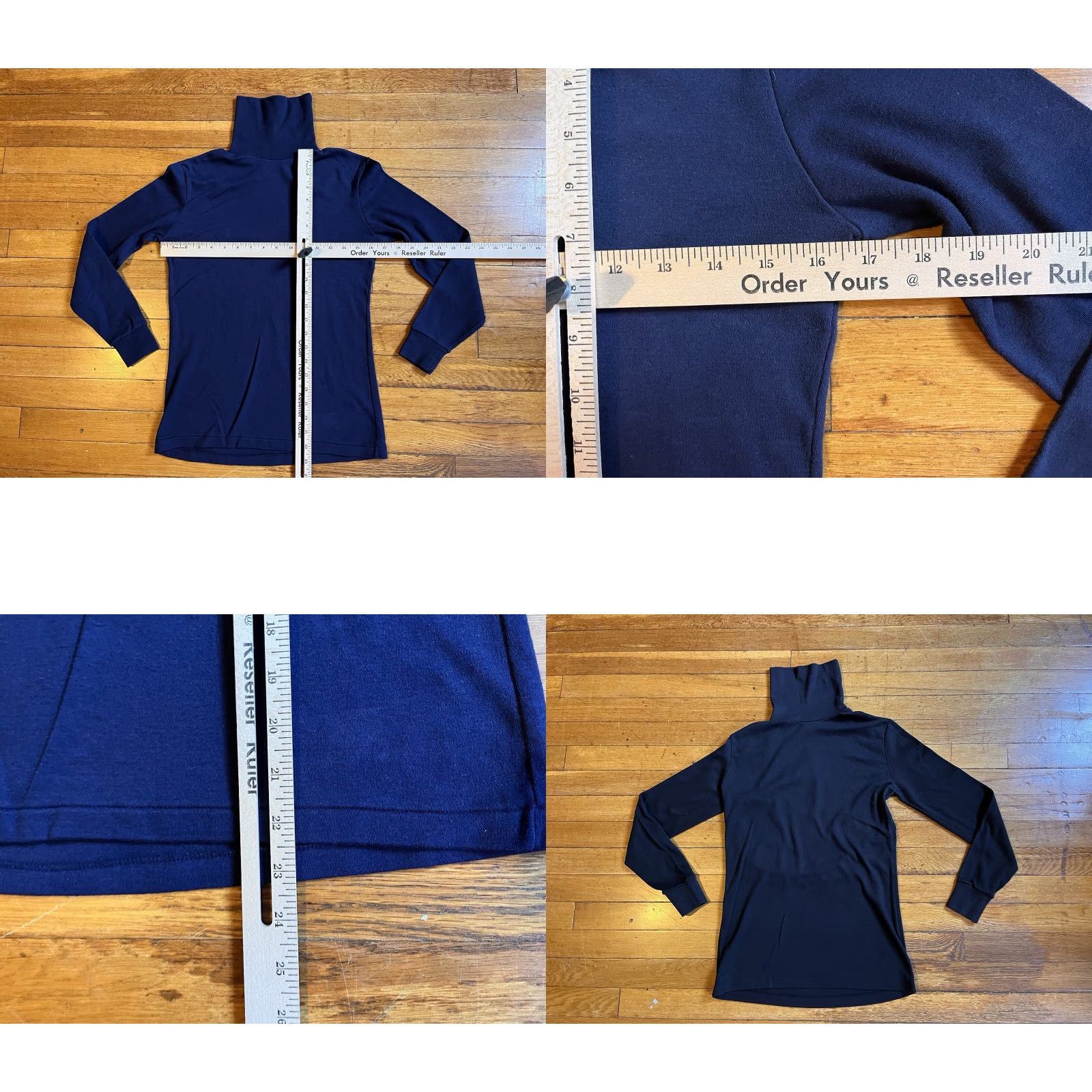 Eastern Mountain Sports VINTAGE EMS Turtleneck Long Sleeve Shirt Women’s M Black Blue Lot 80s Womens Size M / US 6-8 / IT 42-44 - 8 Thumbnail