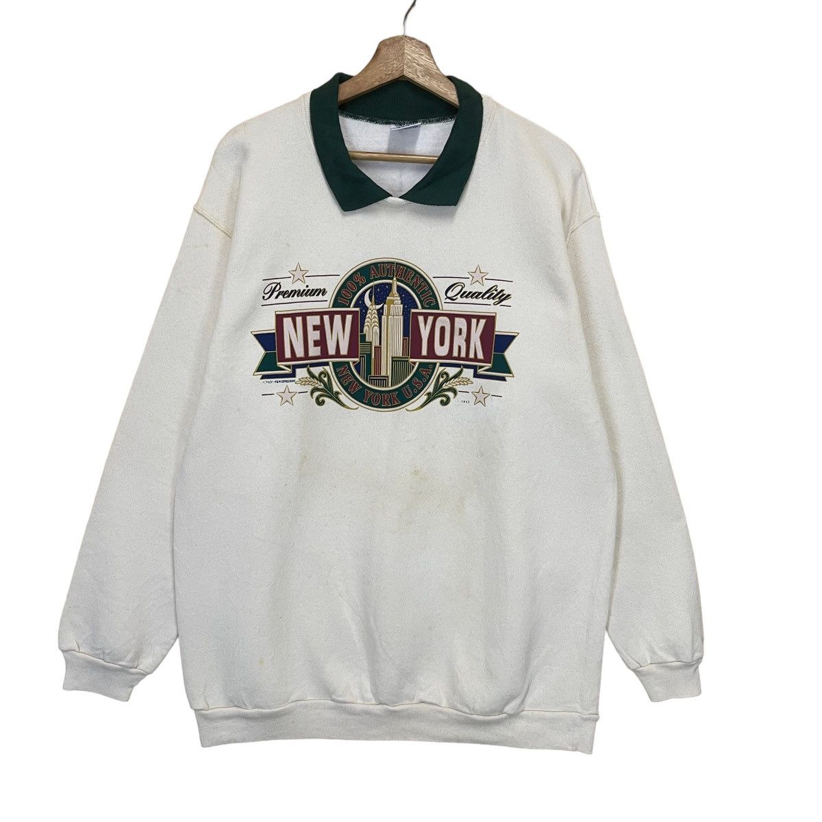Vintage Vintage 90s New York City Crewneck Sweatshirt Size US M / EU 48-50 / 2 - 1 Thumbnail