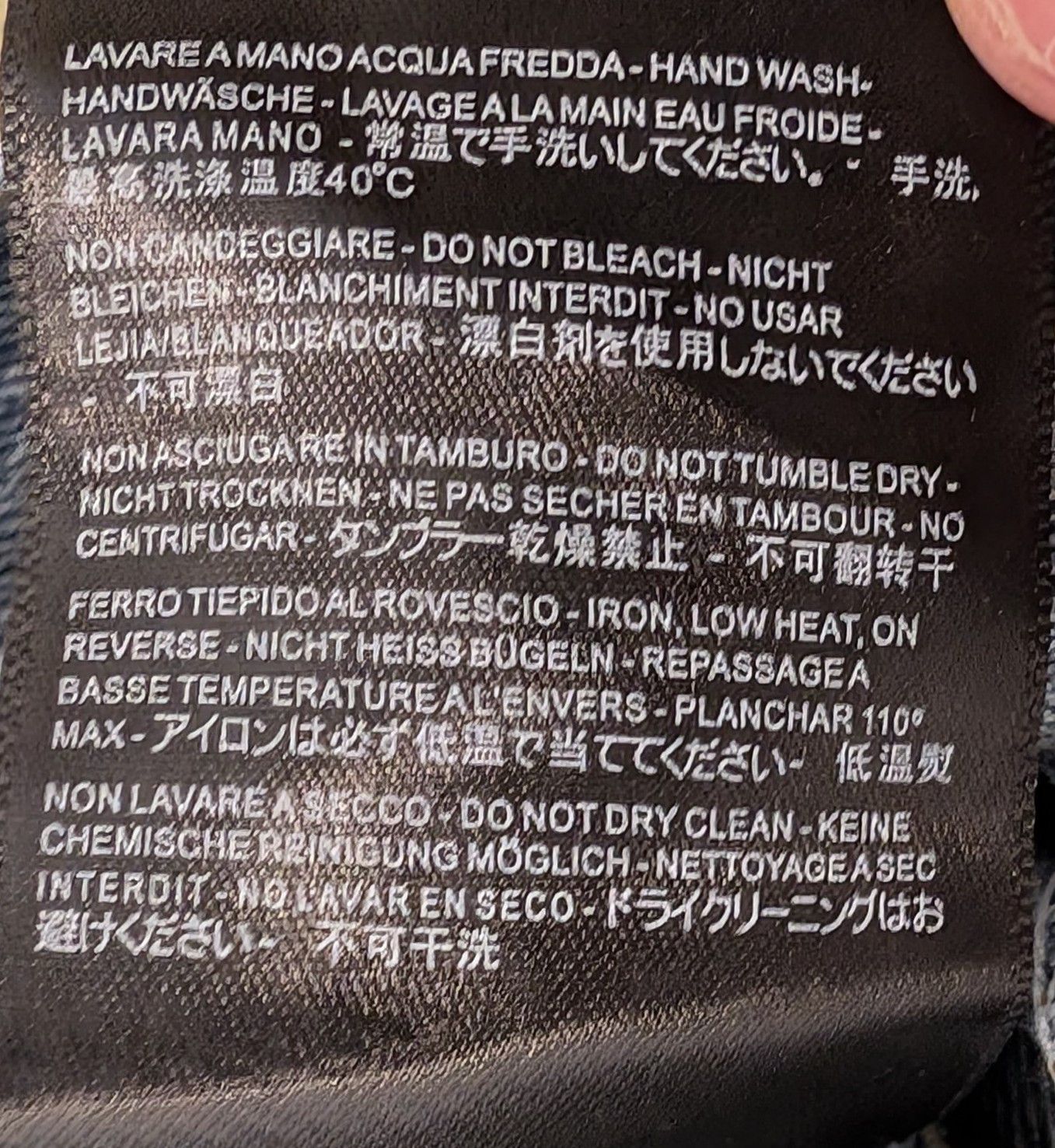 Balenciaga Balenciaga Water Ripple Spellout Denim Jacket Made in Japan Size US M / EU 48-50 / 2 - 6 Thumbnail