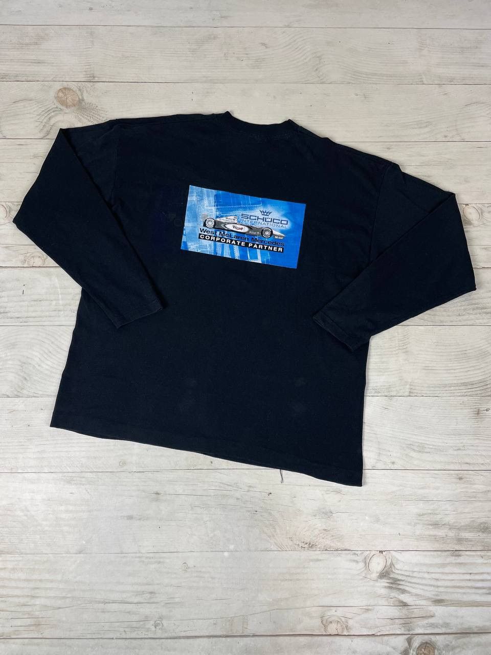 Mercedes-Benz Vintage West McLaren Mercedes Long Sleeve T Shirt Racing 90s Size US L / EU 52-54 / 3 - 1 Thumbnail