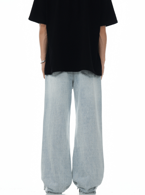 Japanese Brand Vintage loose casual washed ripped jeans y2k Size US 32 / EU 48 - 4 Thumbnail
