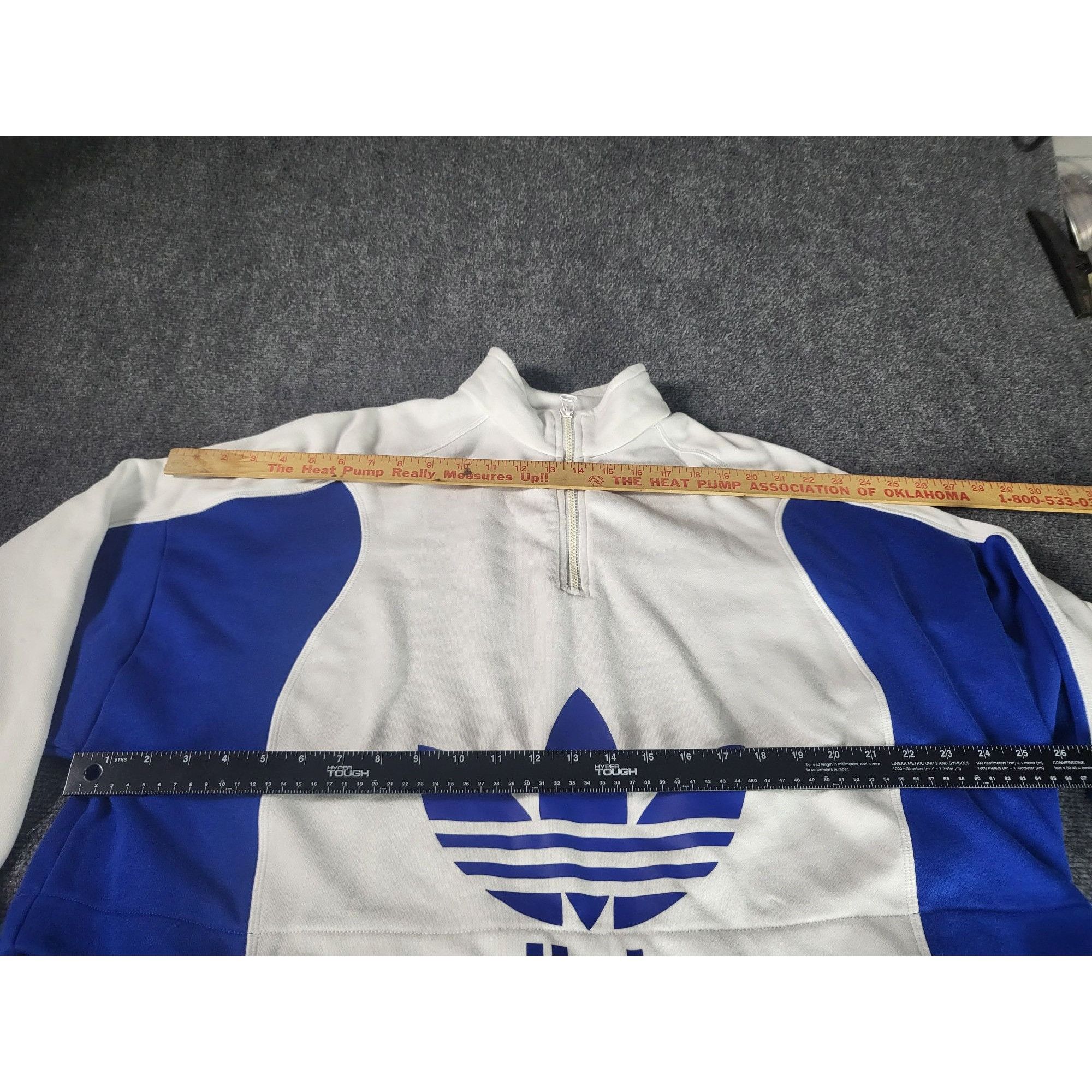 Adidas Adidas BELLISTA MOCKNECK JACKET Women Sz L Blue White Croppe Size L / US 10 / IT 46 - 5 Thumbnail