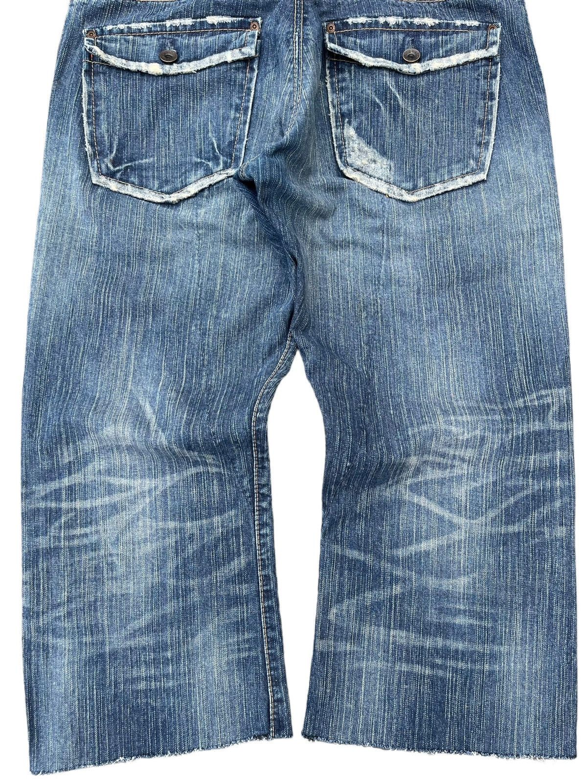 Japanese Brand Vintage Japanese Brand Bush Pant Pocket Blue Washed Jorts Size US 34 / EU 50 - 6 Thumbnail