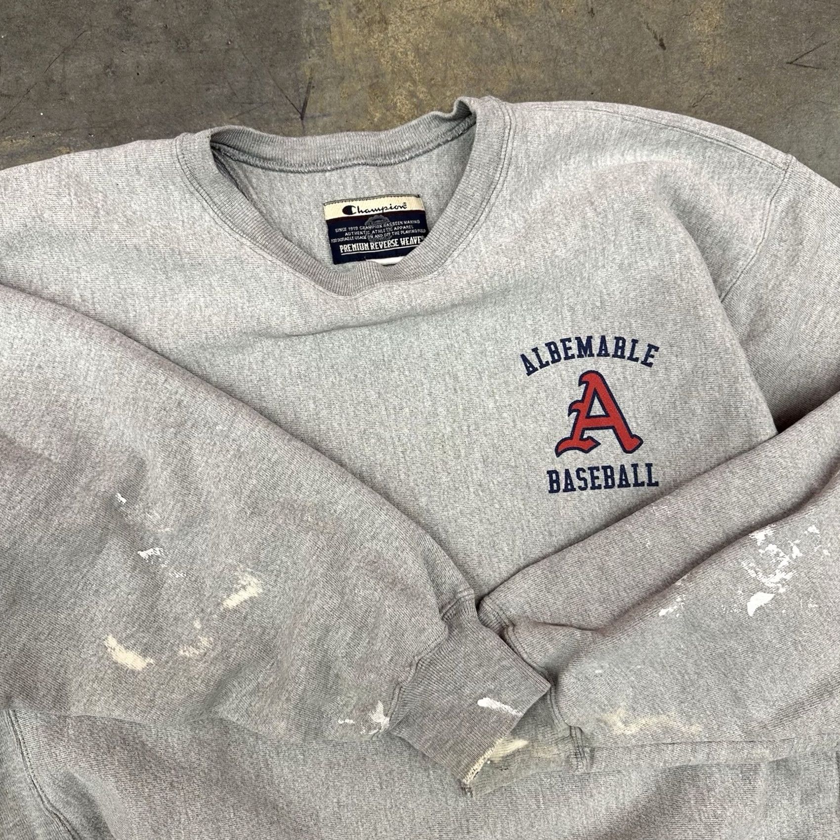 Champion VINTAGE Champion Premium Reverse Weave Sweatshirt Gray Baseball Grunge 2XL Y2K Size US XXL / EU 58 / 5 - 3 Thumbnail