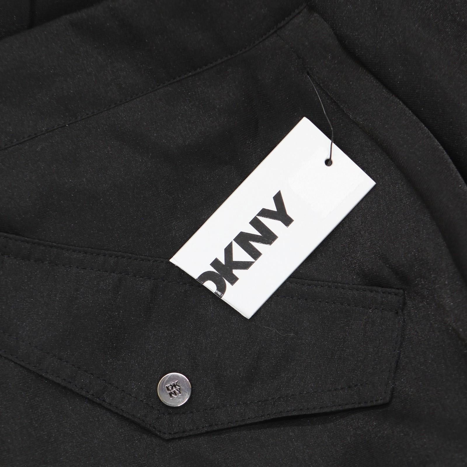 DKNY Nwt Dkny Womens Organza Cargo Skirt P4bnuwen Black 12 Size 34" / US 12 / IT 48 - 3 Thumbnail