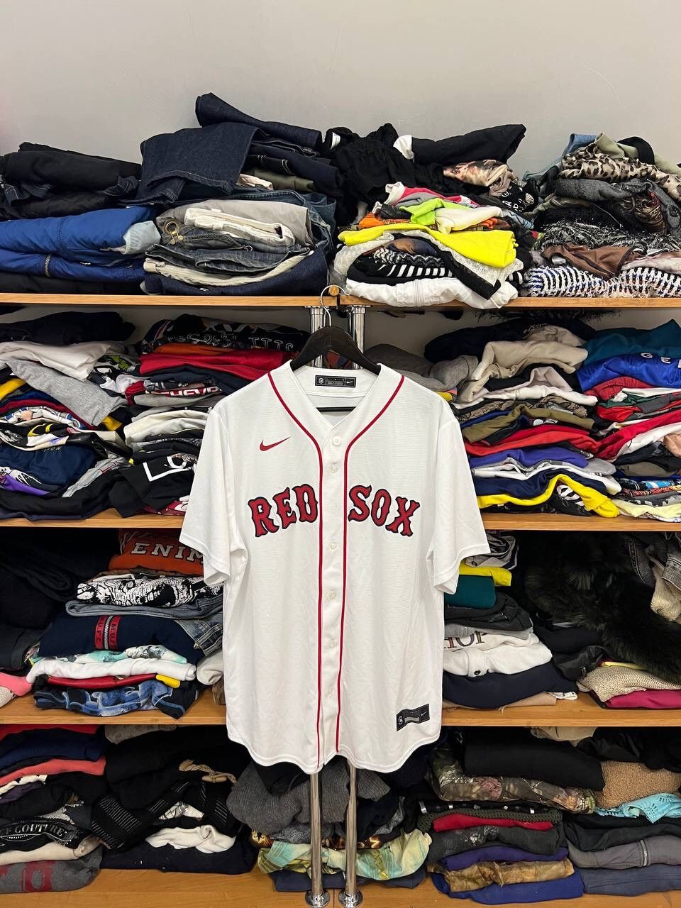 MLB × Nike Nike MLB Boston Red Sox Hype Big Logo Baseball Jersey Size US L / EU 52-54 / 3 - 1 Thumbnail