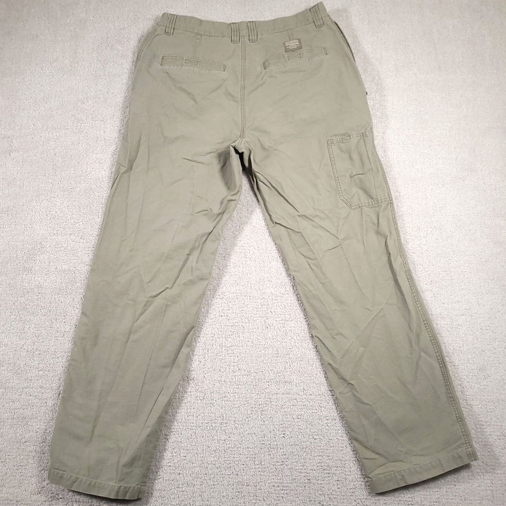 Vintage Columbia Pants Mens 34x32 Beige Canvas Hiking Cotton Zip Pockets 5 Pocket Cargo Regular Straight 5-Pocket Design Mens Size US 34 / EU 50 - 7 Thumbnail